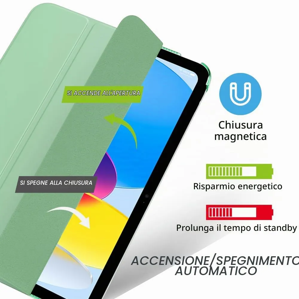 MoKo Cover for iPad 11th Gen 2025 / iPad 10th Gen 2022, Green - immagine 4