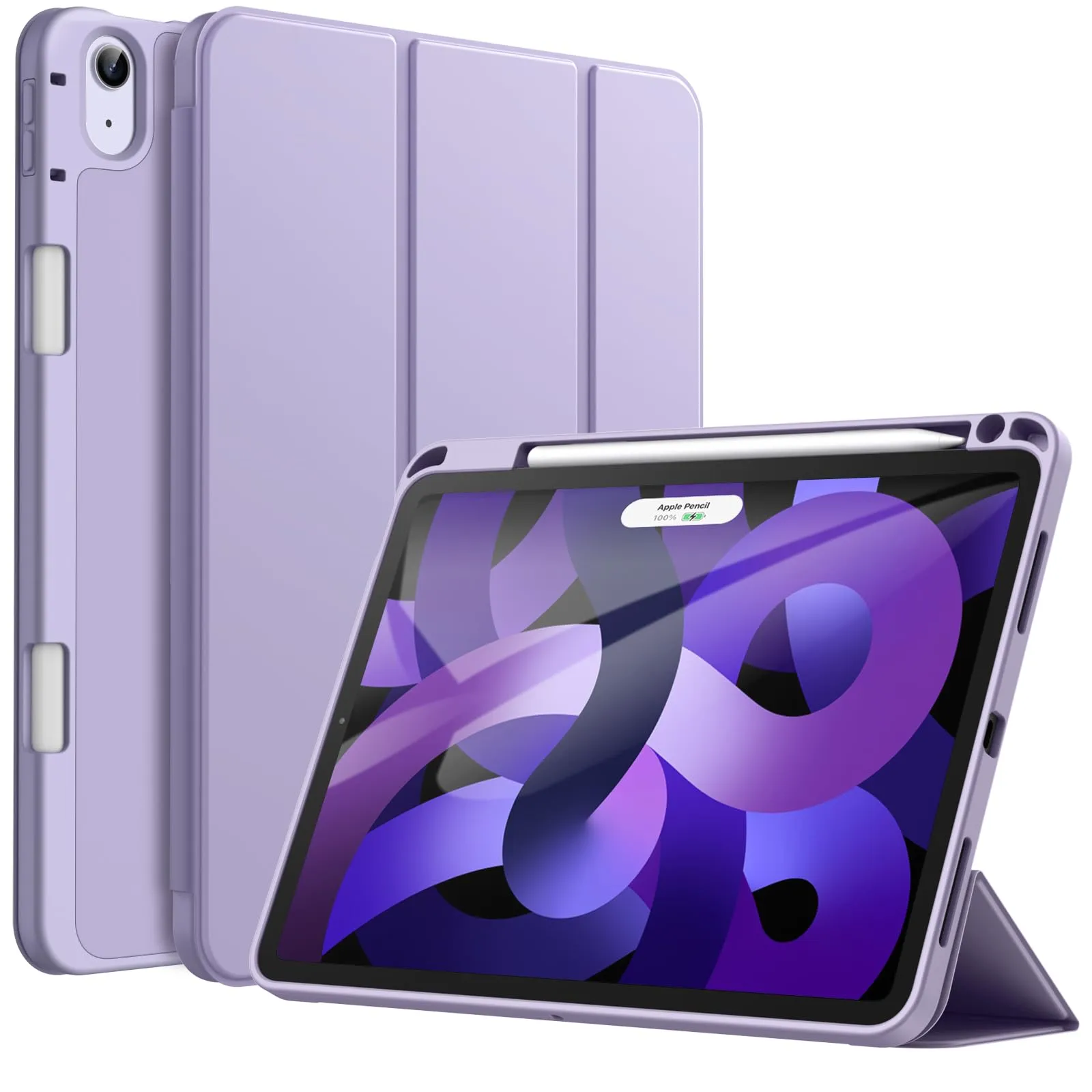 JETech Custodia per iPad Air 11" M4/M3/M2 & Air 5/4, Lilla - immagine 1