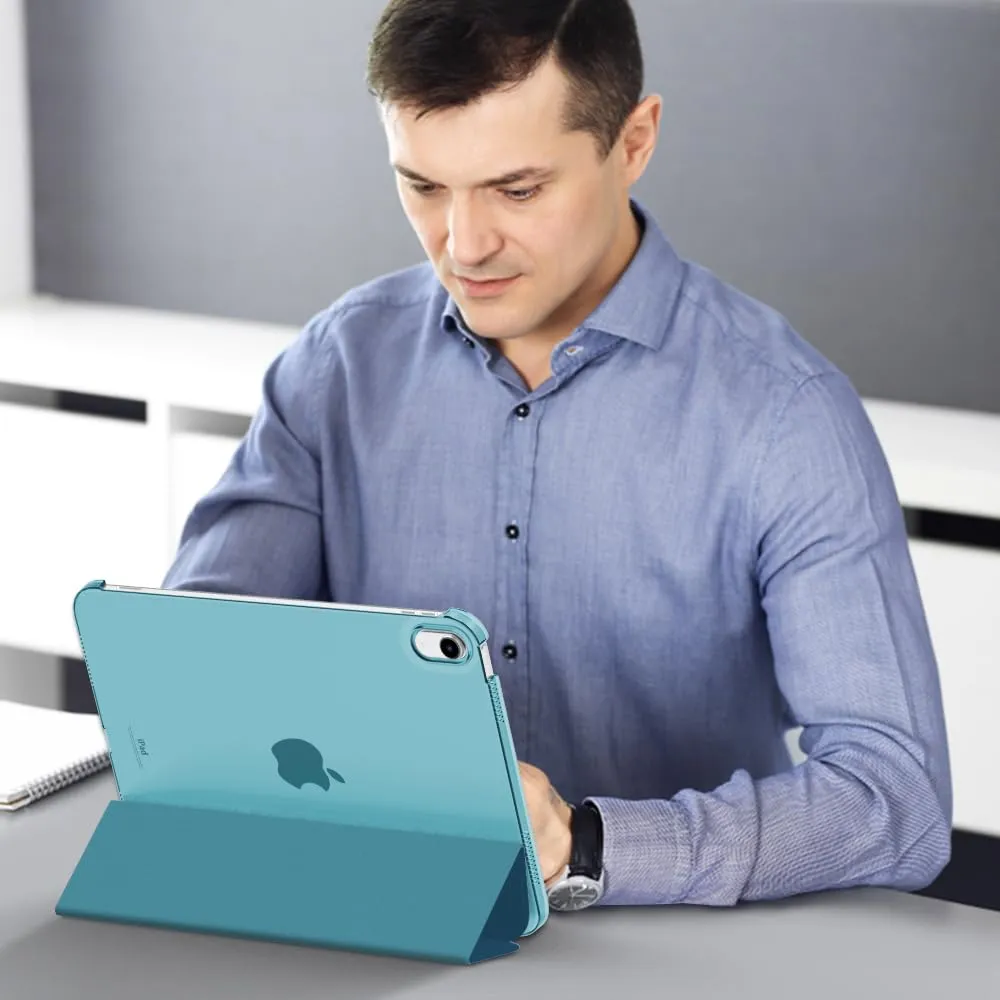 MoKo Custodia per iPad 11a Gen 2025 / iPad 10a Gen 2022, Blu Pavone - immagine 8