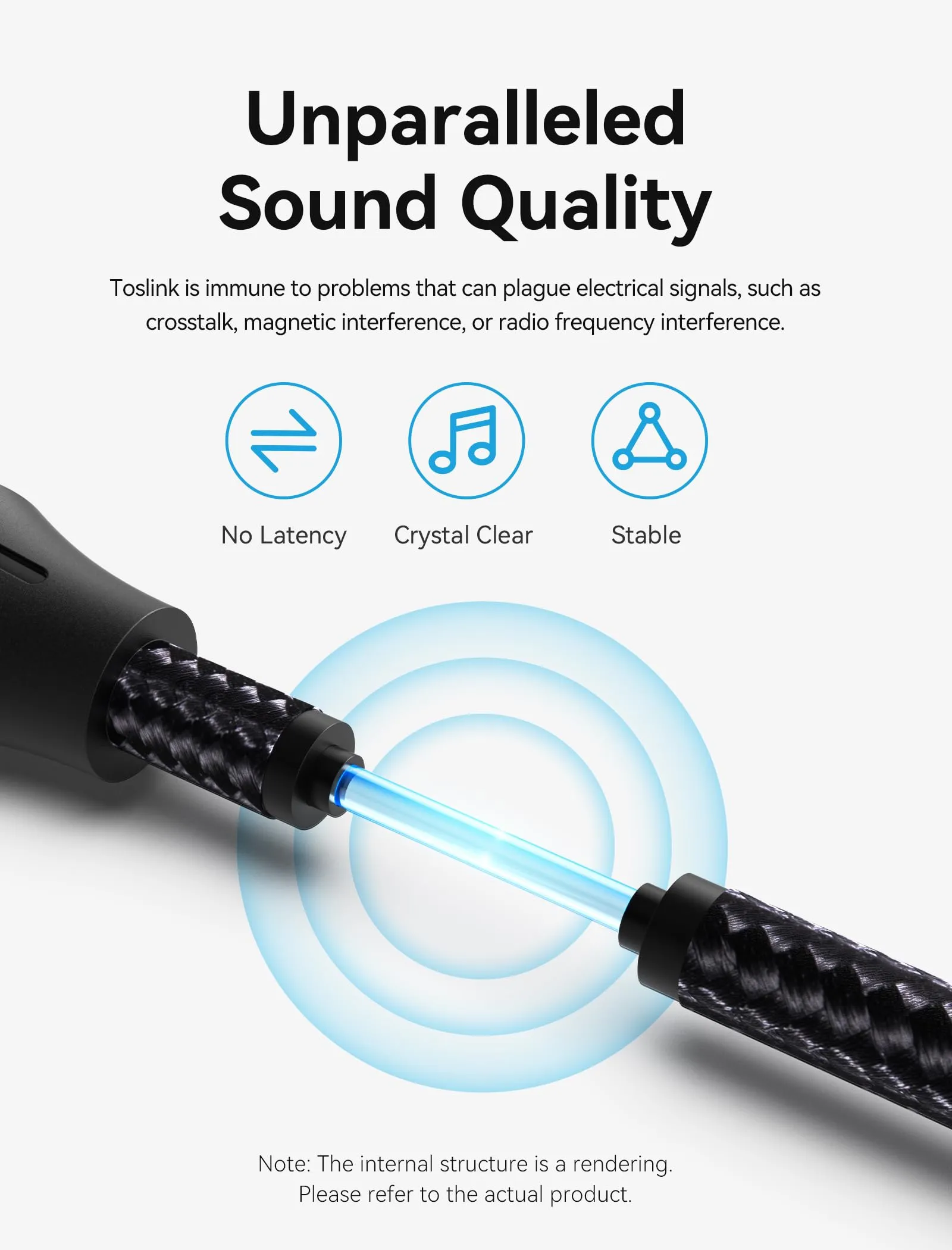 Vention Cavo Ottico Digitale SPDIF Toslink 90°, 1 m, Connettori Oro 24K, Nylon Intrecciato - immagine 7