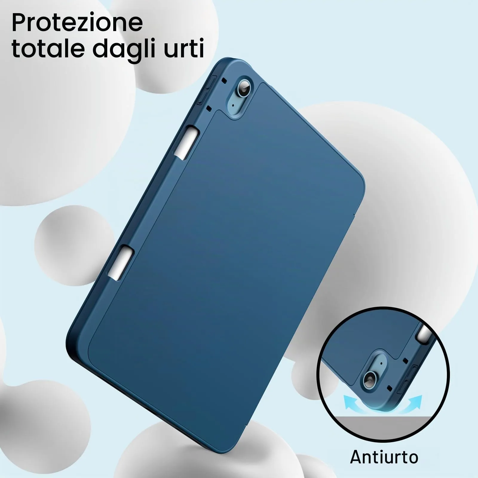 JETech Custodia per iPad Air 11" M4/M3/M2 e Air 5/4, Blu - immagine 4