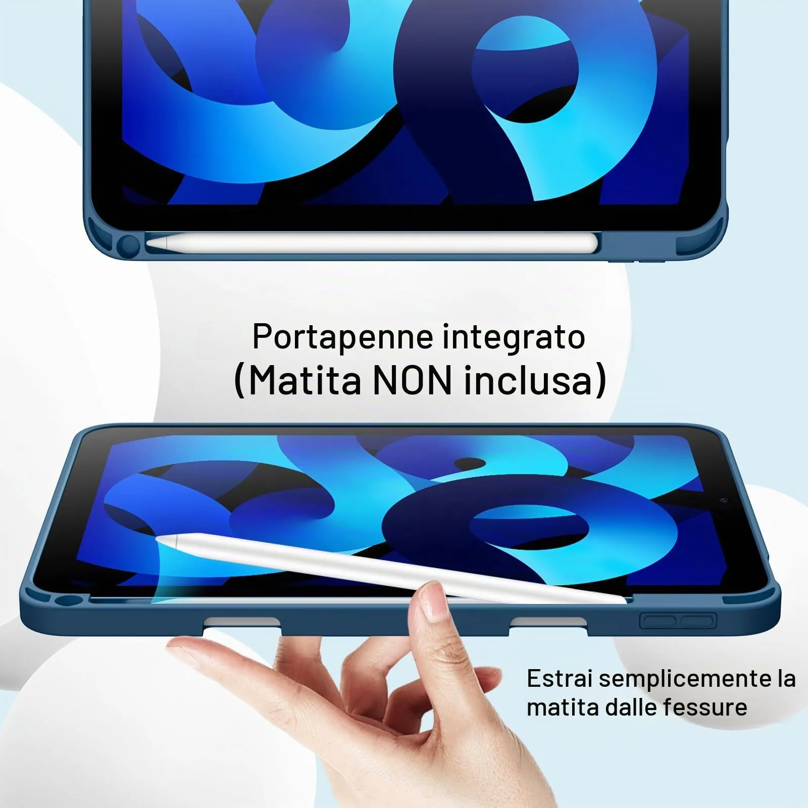 JETech Custodia per iPad Air 11" M4/M3/M2 e Air 5/4, Blu - immagine 5
