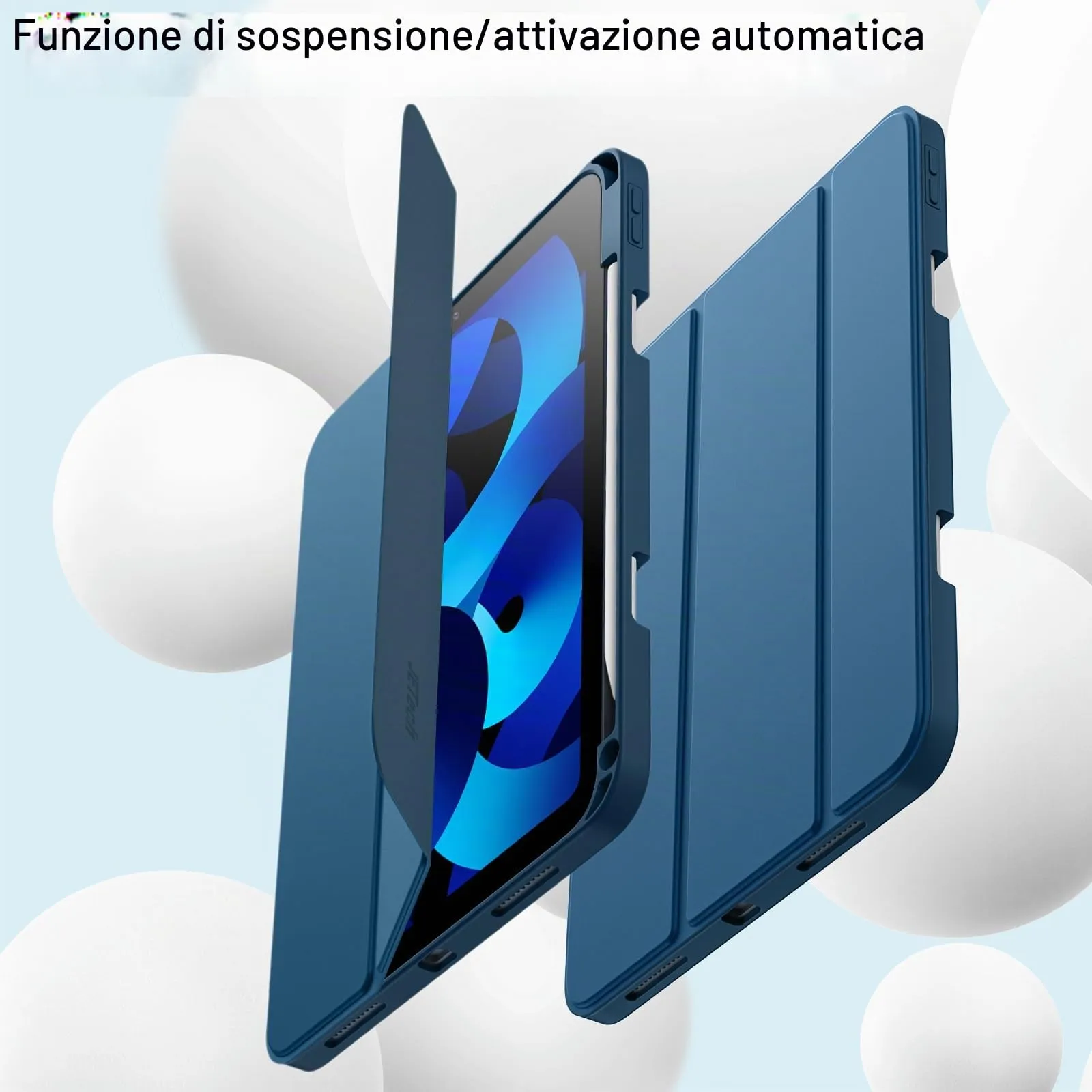 JETech Custodia per iPad Air 11" M4/M3/M2 e Air 5/4, Blu - immagine 6