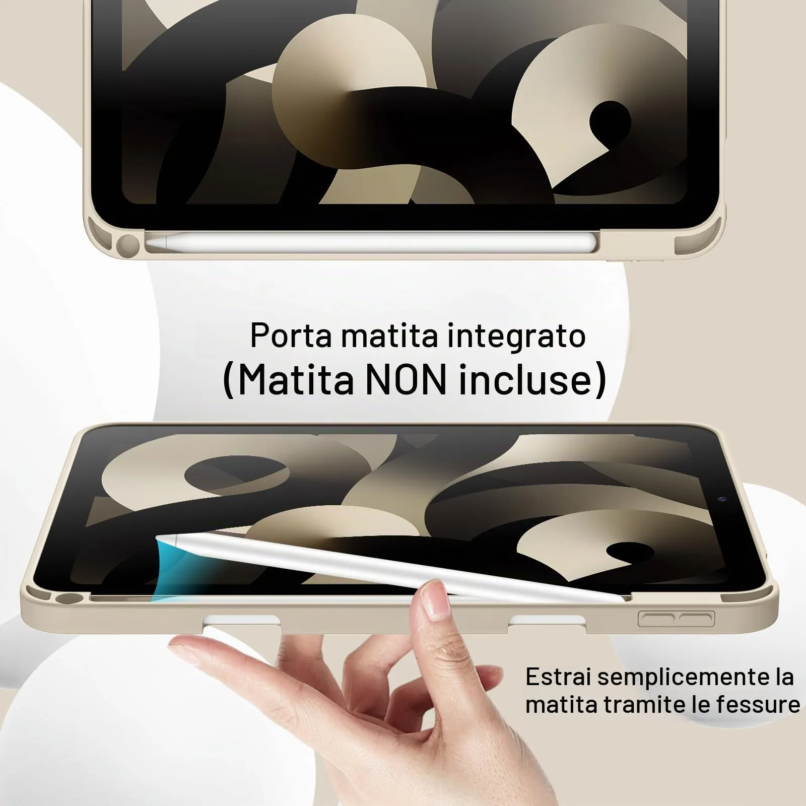 JETech Custodia per iPad Air 11" M4/M3/M2 & Air 5/4, Galassia - immagine 5