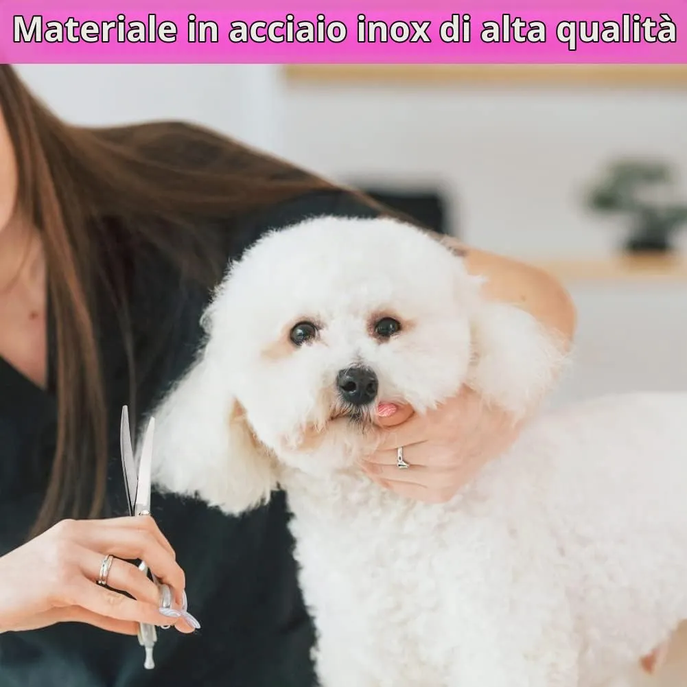 Adiwo Forbici Curve per Toelettatura Animali in Acciaio Inossidabile, 6 Pollici - immagine 4
