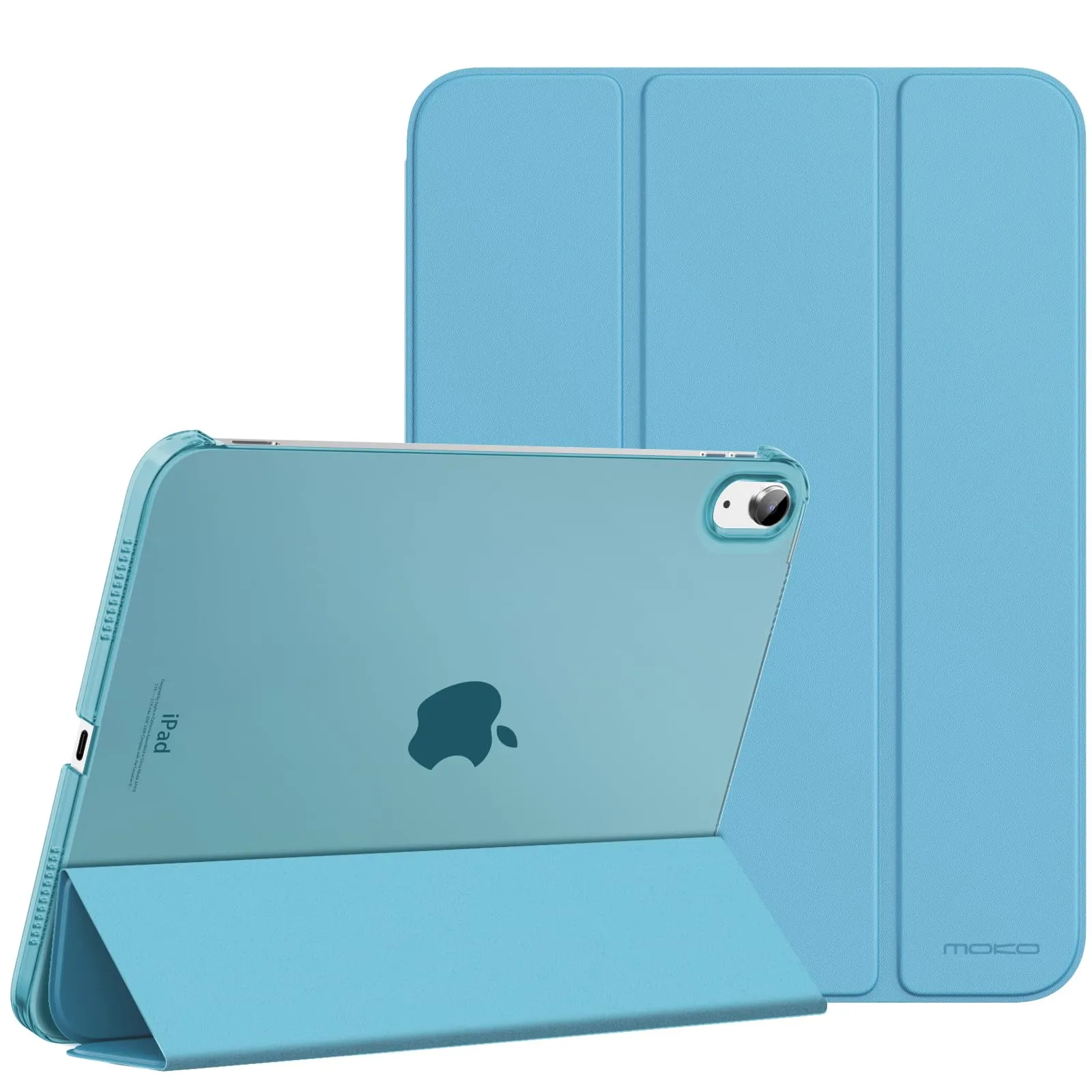 MoKo Custodia per iPad 11a Gen 2025 e iPad 10a Gen 2022, Blu Nebbioso - immagine 1