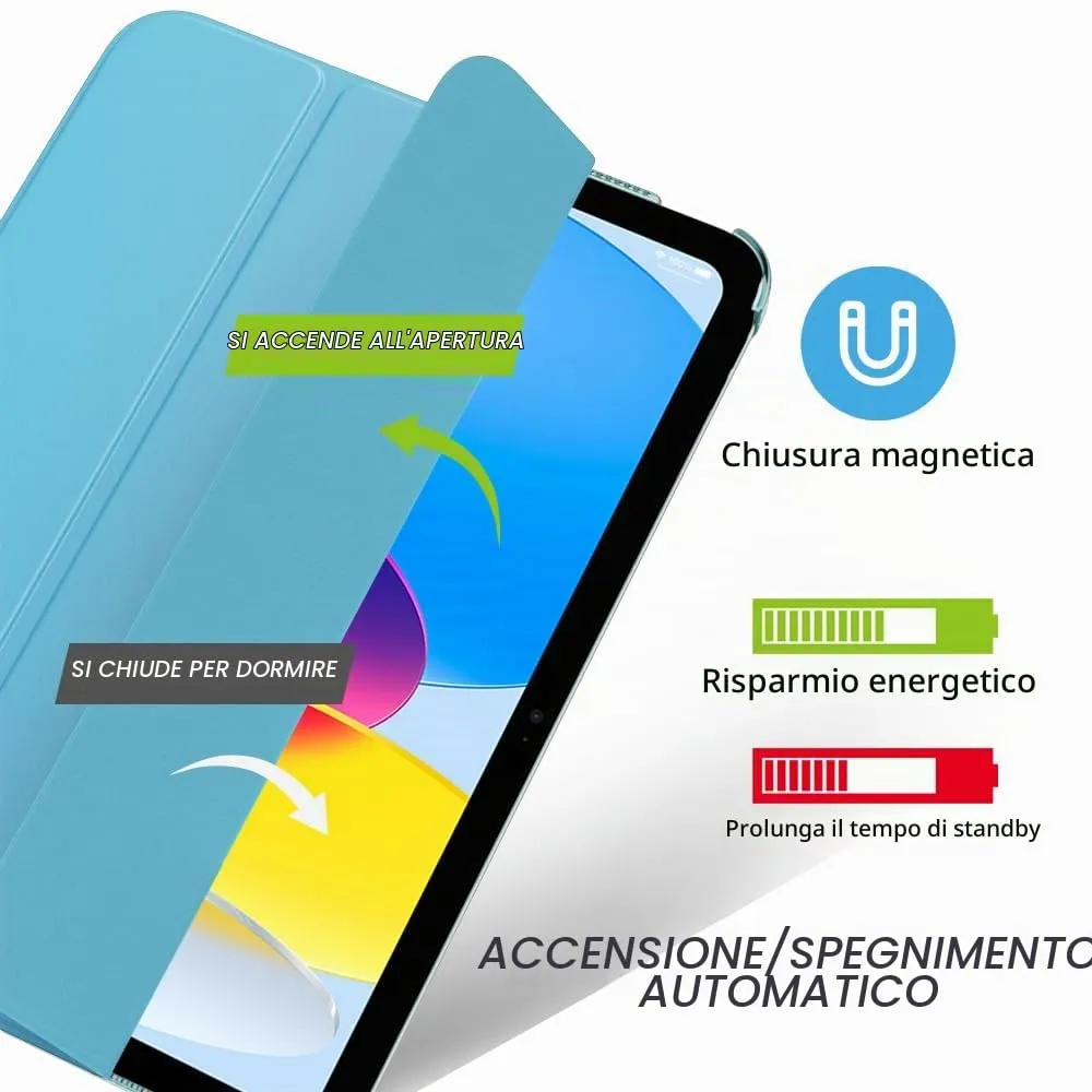 MoKo Custodia per iPad 11a Gen 2025 e iPad 10a Gen 2022, Blu Nebbioso - immagine 4