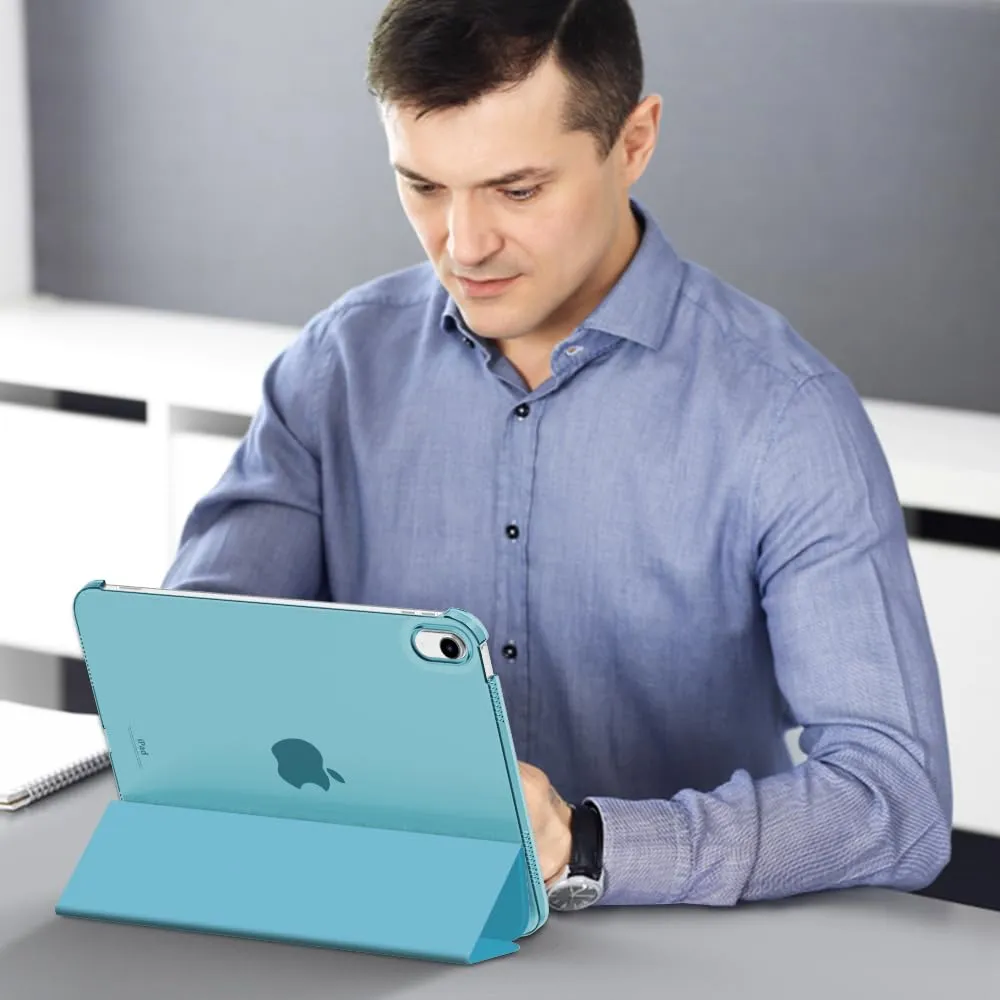 MoKo Custodia per iPad 11a Gen 2025 e iPad 10a Gen 2022, Blu Nebbioso - immagine 8