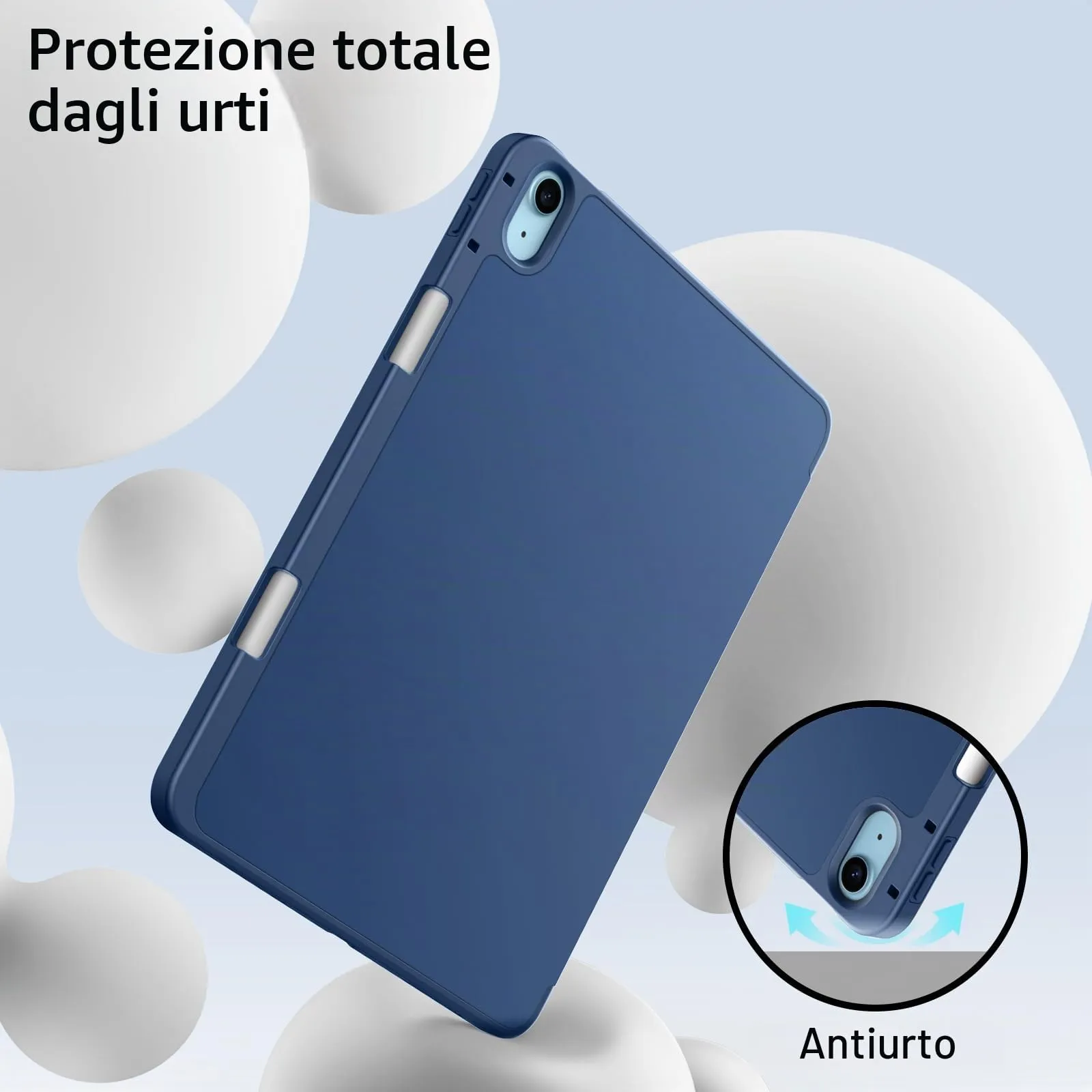 JETech Custodia per iPad Air 11" M4/M3/M2 e Air 5/4, Navy - immagine 4