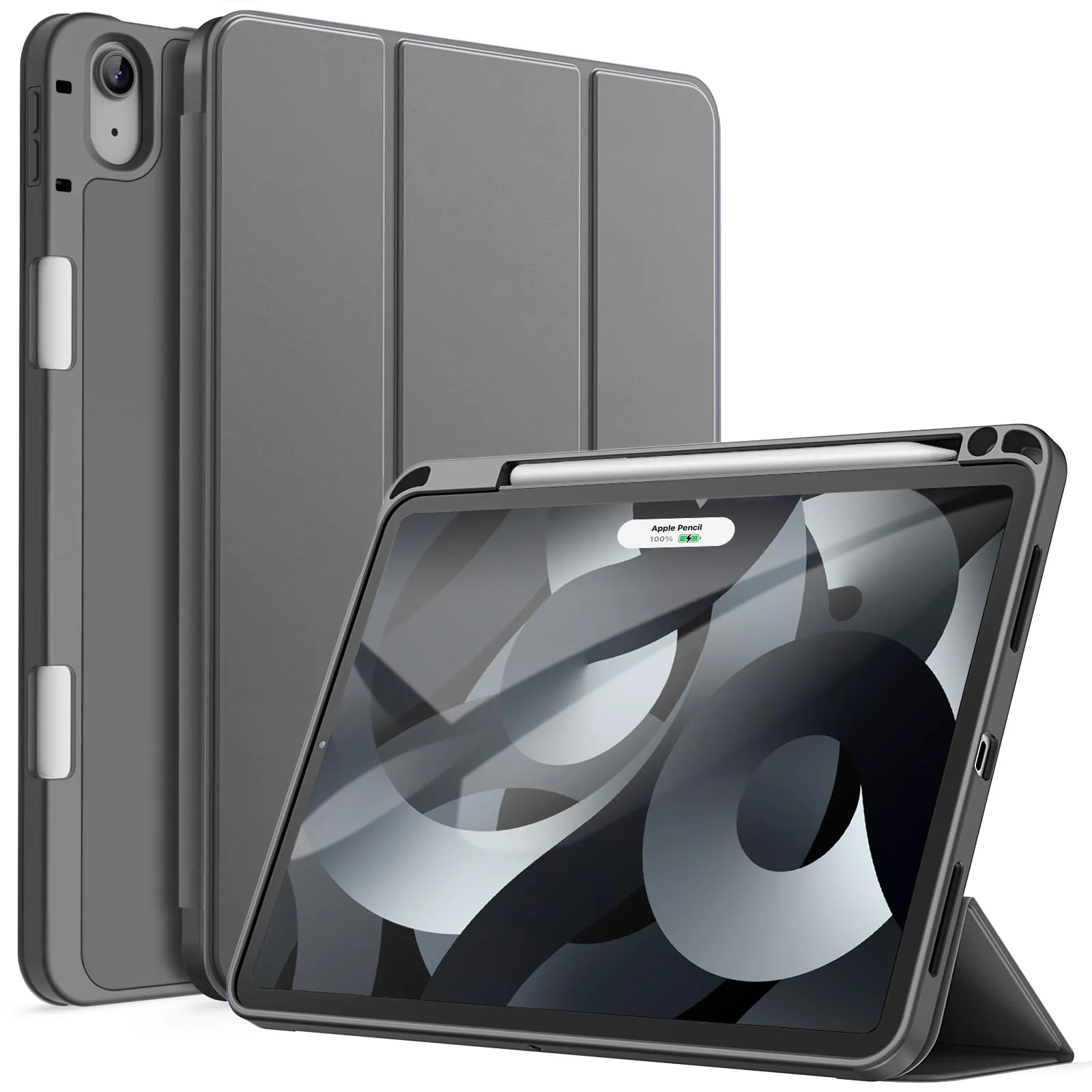 JETech Custodia per iPad Air 11" M4/M3/M2 & Air 5/4, Grigio Siderale - immagine 1