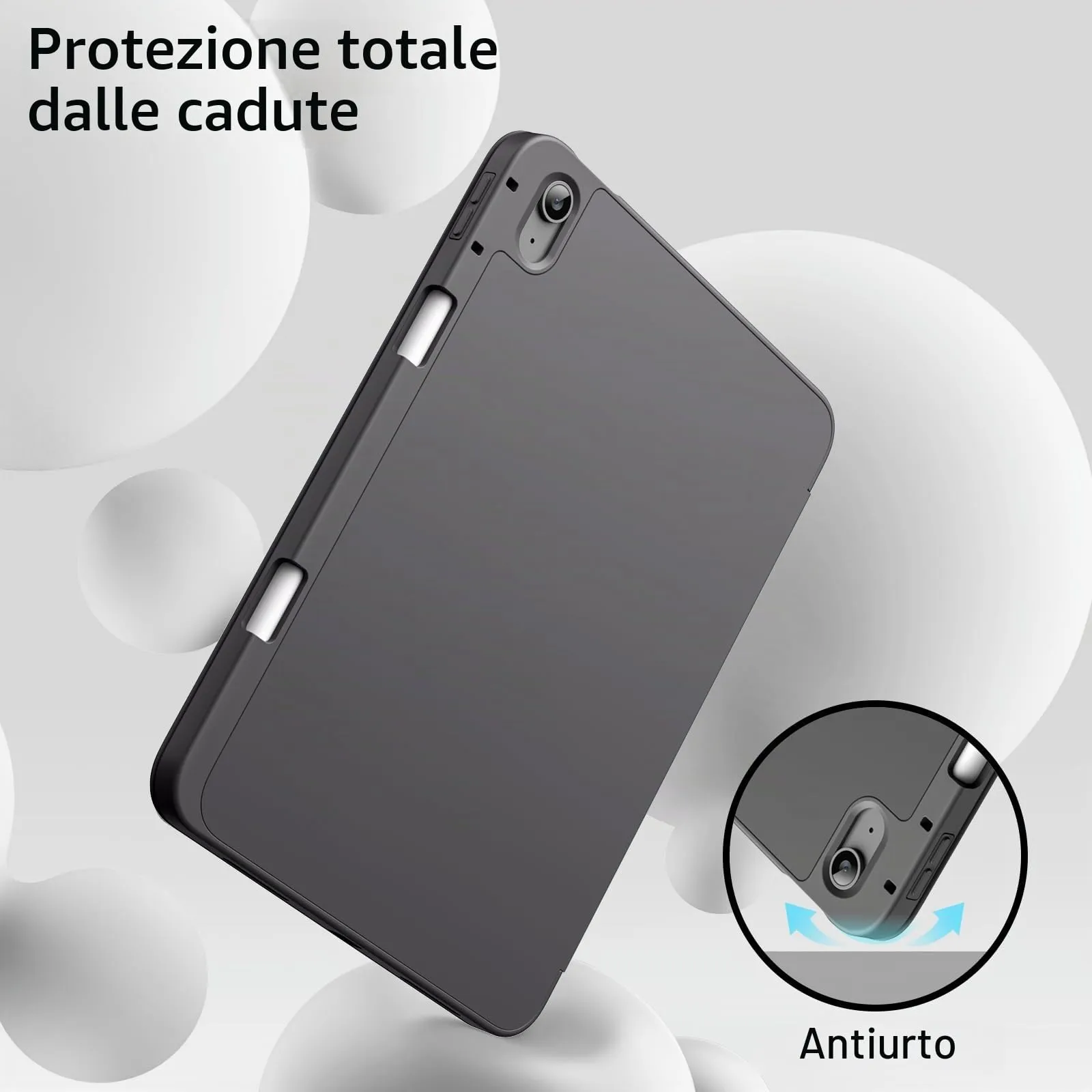 JETech Custodia per iPad Air 11" M4/M3/M2 & Air 5/4, Grigio Siderale - immagine 4