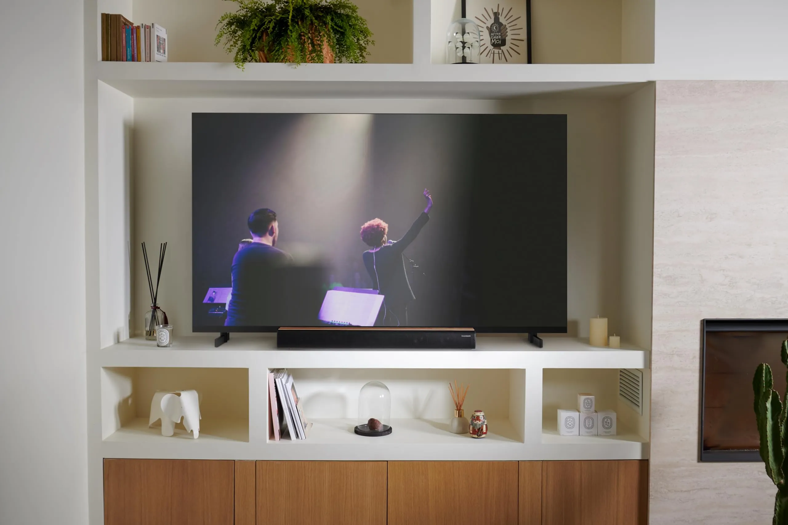Thomson SB402BT Bluetooth 5.0 Soundbar - Wood Finish - immagine 6