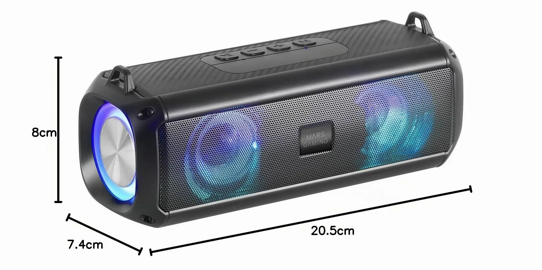 Mars Gaming MS1 Gaming Speakers, 10W, Subwoofer, 3.5mm Jack and USB, 6 Audio Drivers - immagine 7