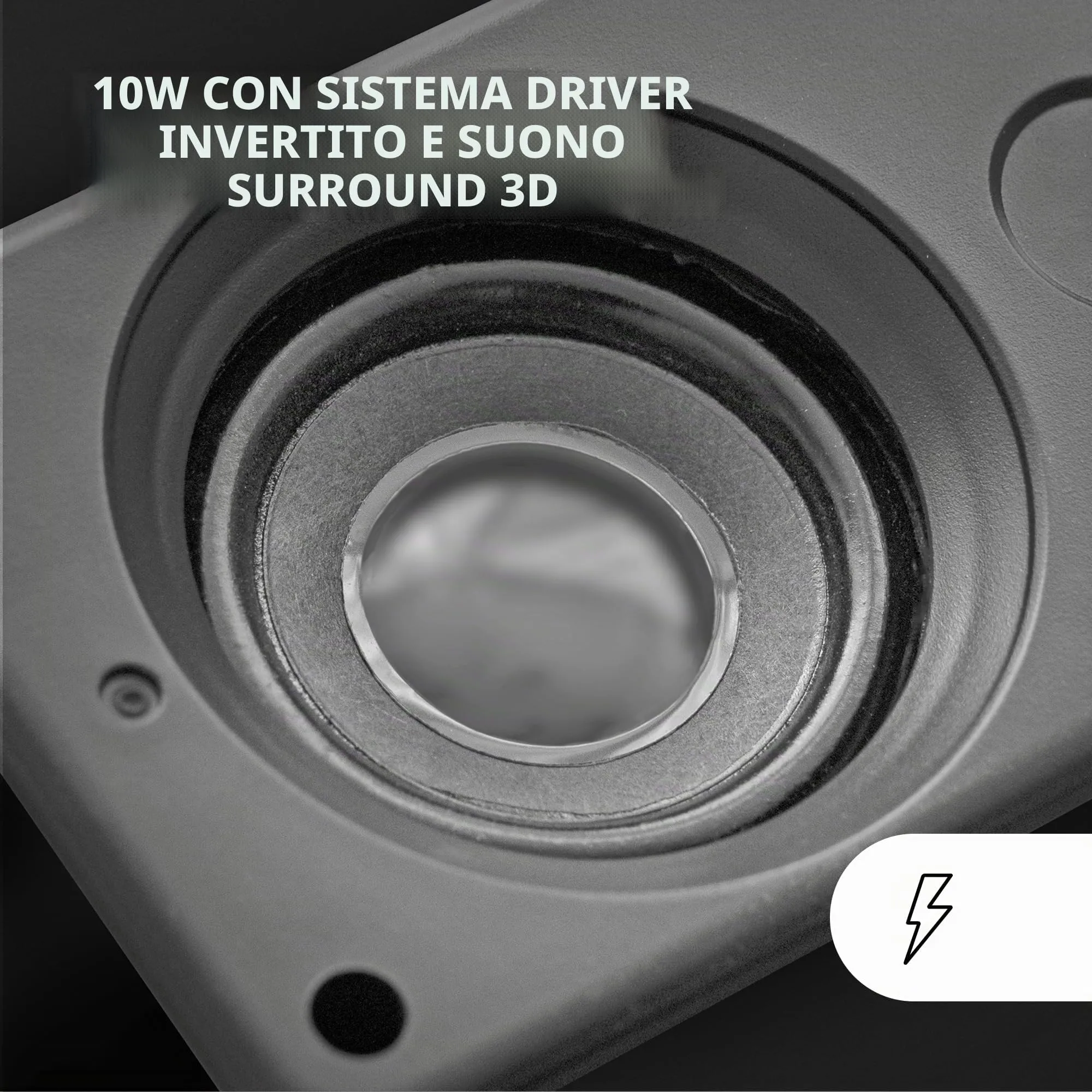 Mars Gaming MS-H Altoparlanti da Gioco RGB, 10W, 3.5mm Jack e USB - immagine 3