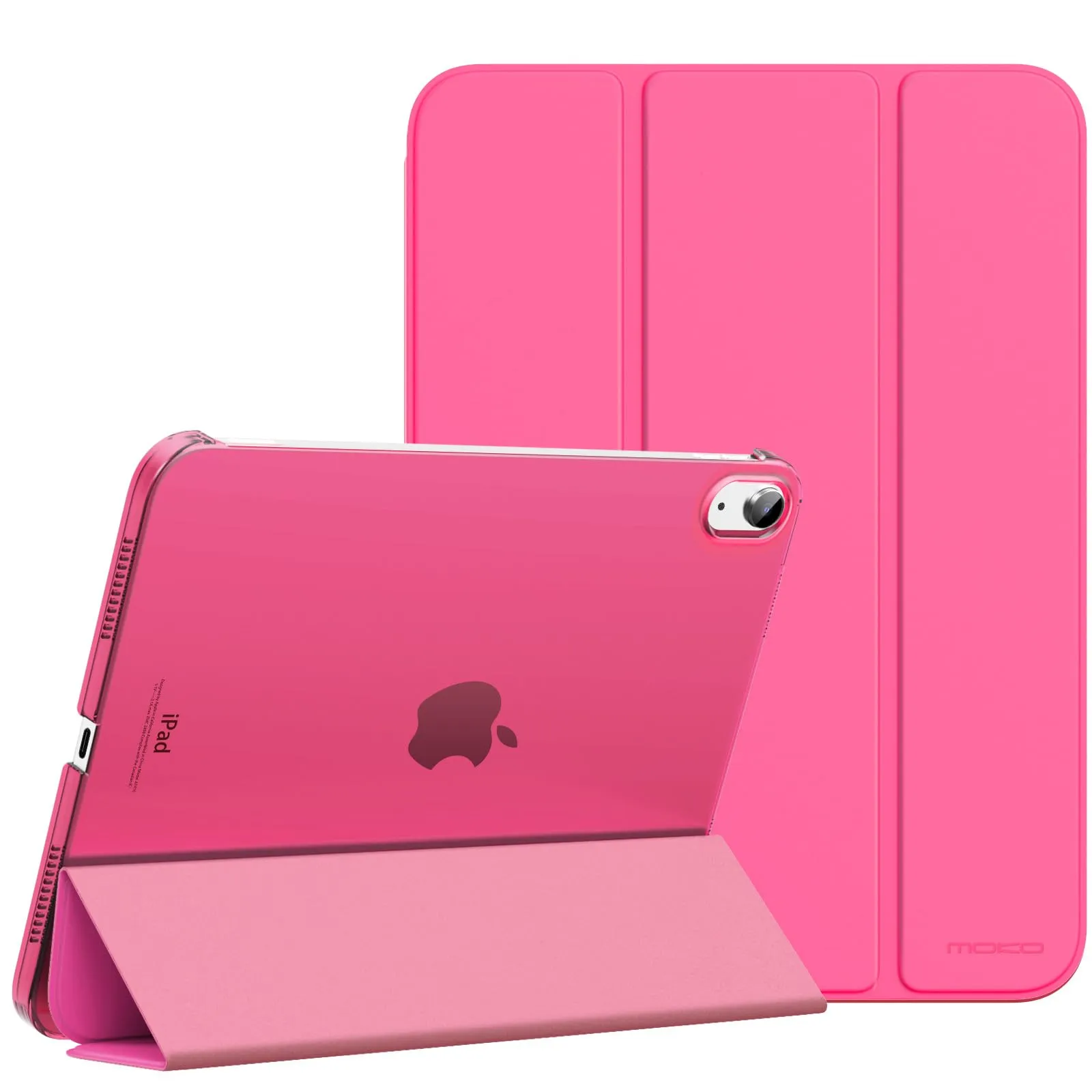 MoKo Custodia per iPad 11a Gen 2025 (A16) e iPad 10a Gen 2022, Rosa Persa - immagine 1