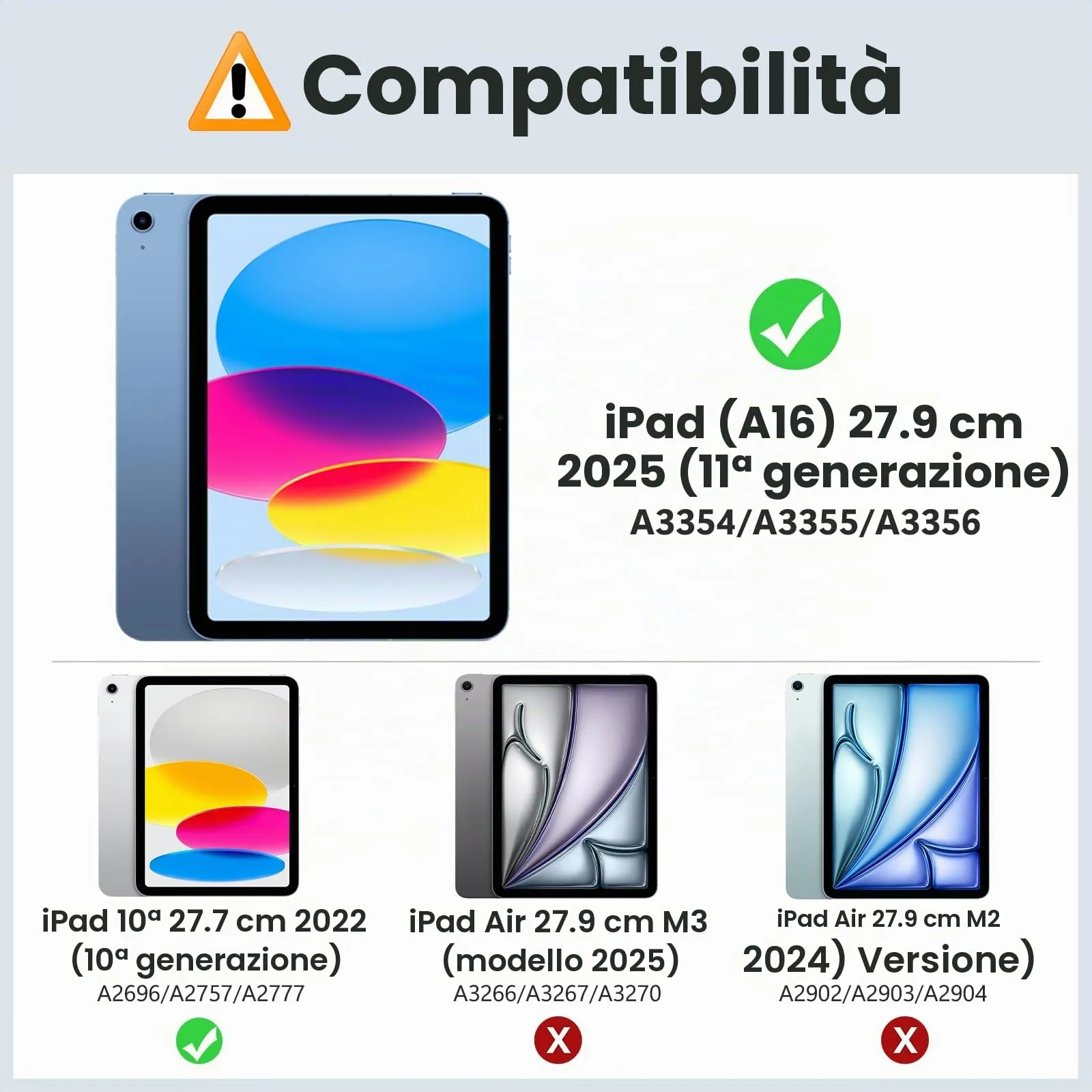 MoKo Custodia per iPad 11a Gen 2025 (A16) e iPad 10a Gen 2022, Rosa Persa - immagine 2