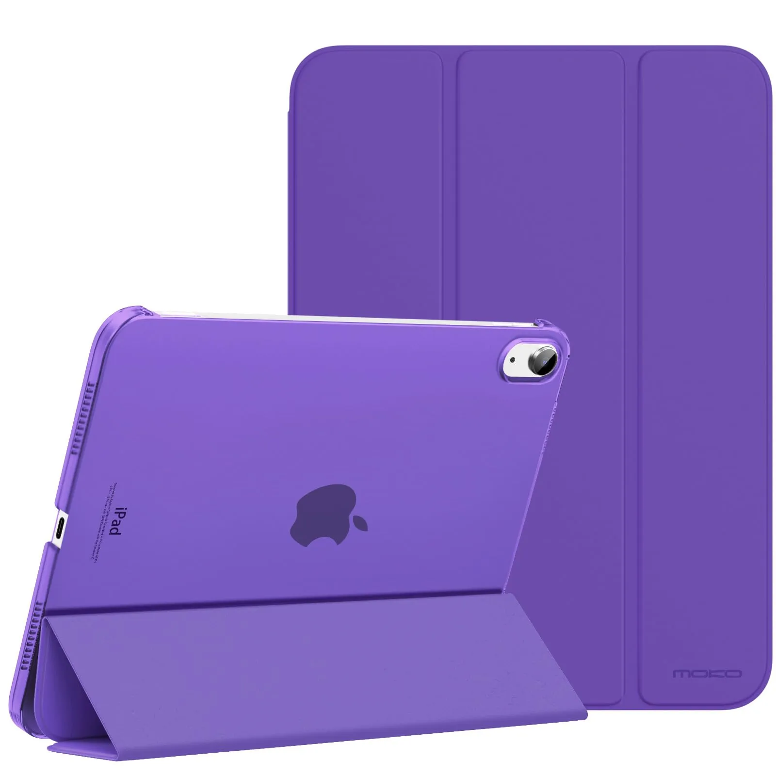 MoKo Custodia per iPad 11a Gen 2025 / iPad 10a Gen 2022, Viola Scuro - immagine 1