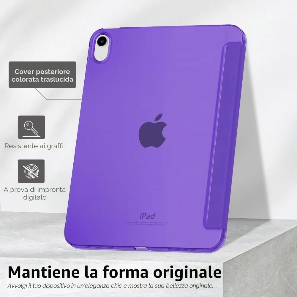 MoKo Custodia per iPad 11a Gen 2025 / iPad 10a Gen 2022, Viola Scuro - immagine 6