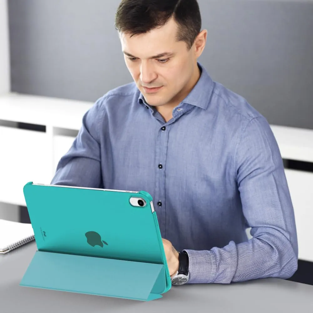 MoKo Custodia per iPad 11a Gen 2025 / iPad 10a Gen 2022, Pagoda Blu - immagine 8