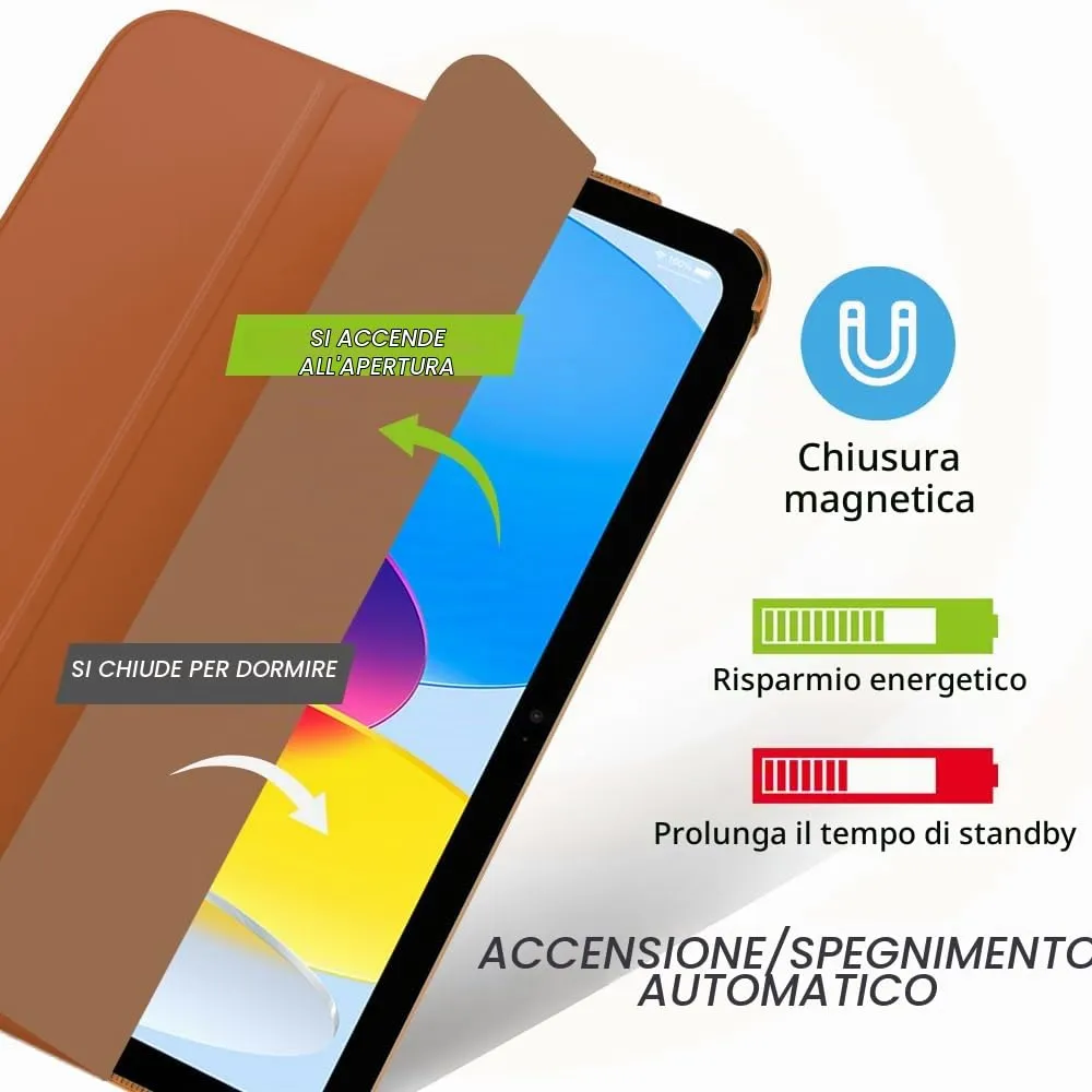 MoKo Custodia per iPad 11a Gen 2025 / iPad 10a Gen 2022, Caffè Scuro - immagine 4