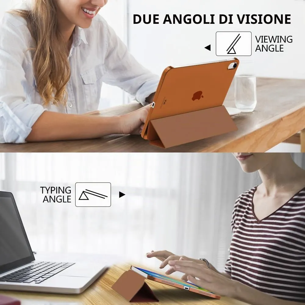 MoKo Custodia per iPad 11a Gen 2025 / iPad 10a Gen 2022, Caffè Scuro - immagine 5
