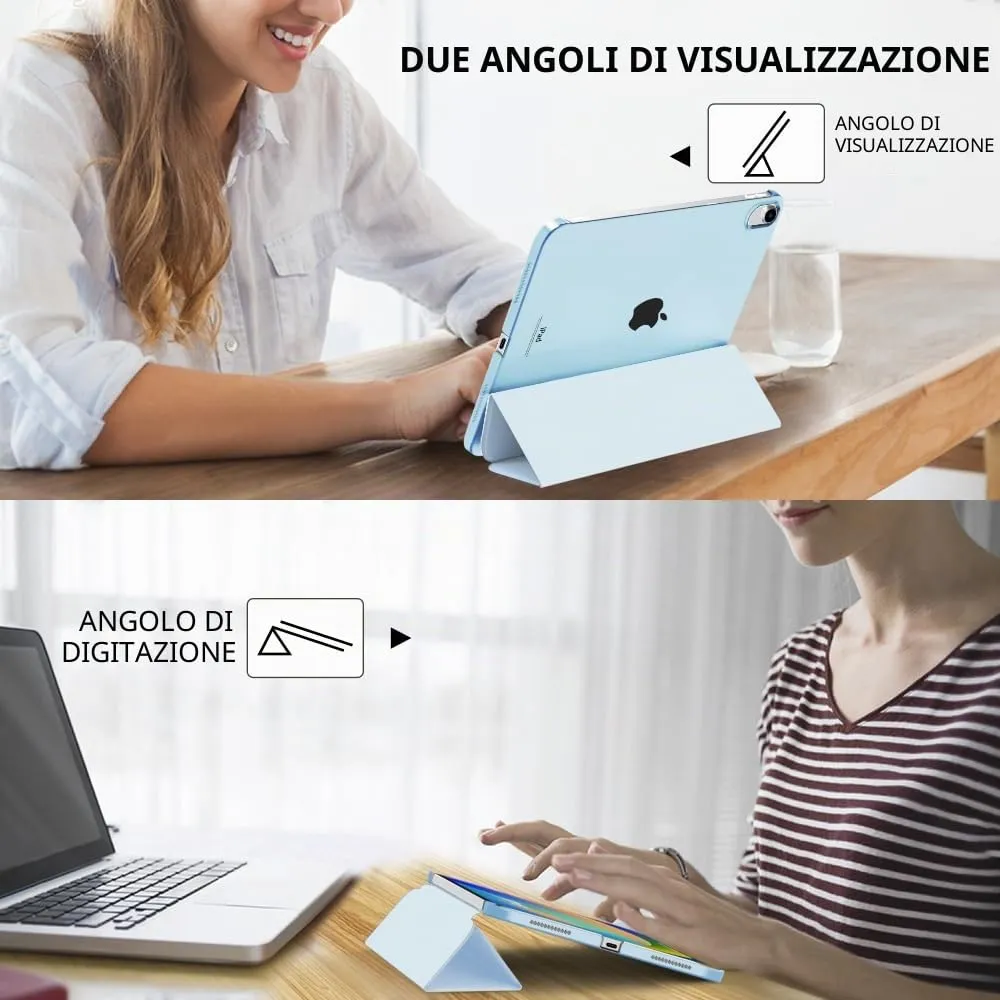 MoKo Cover for iPad 11th Gen 2025 / iPad 10th Gen 2022, Cielo Blu - immagine 5