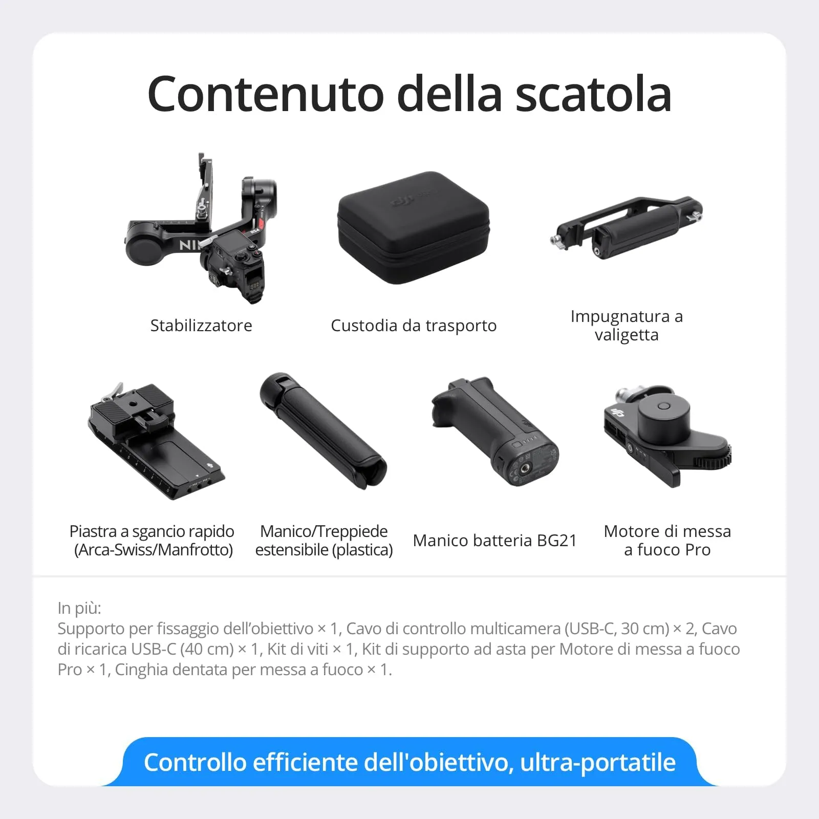 DJI RS 4 Combo Stabilizzatore per Fotocamera - immagine 7