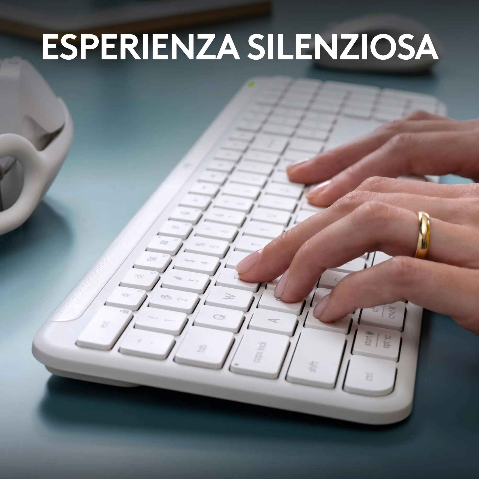 Logitech MK950 Signature Slim Wireless Keyboard and Mouse Kit - ITA QWERTY - immagine 7