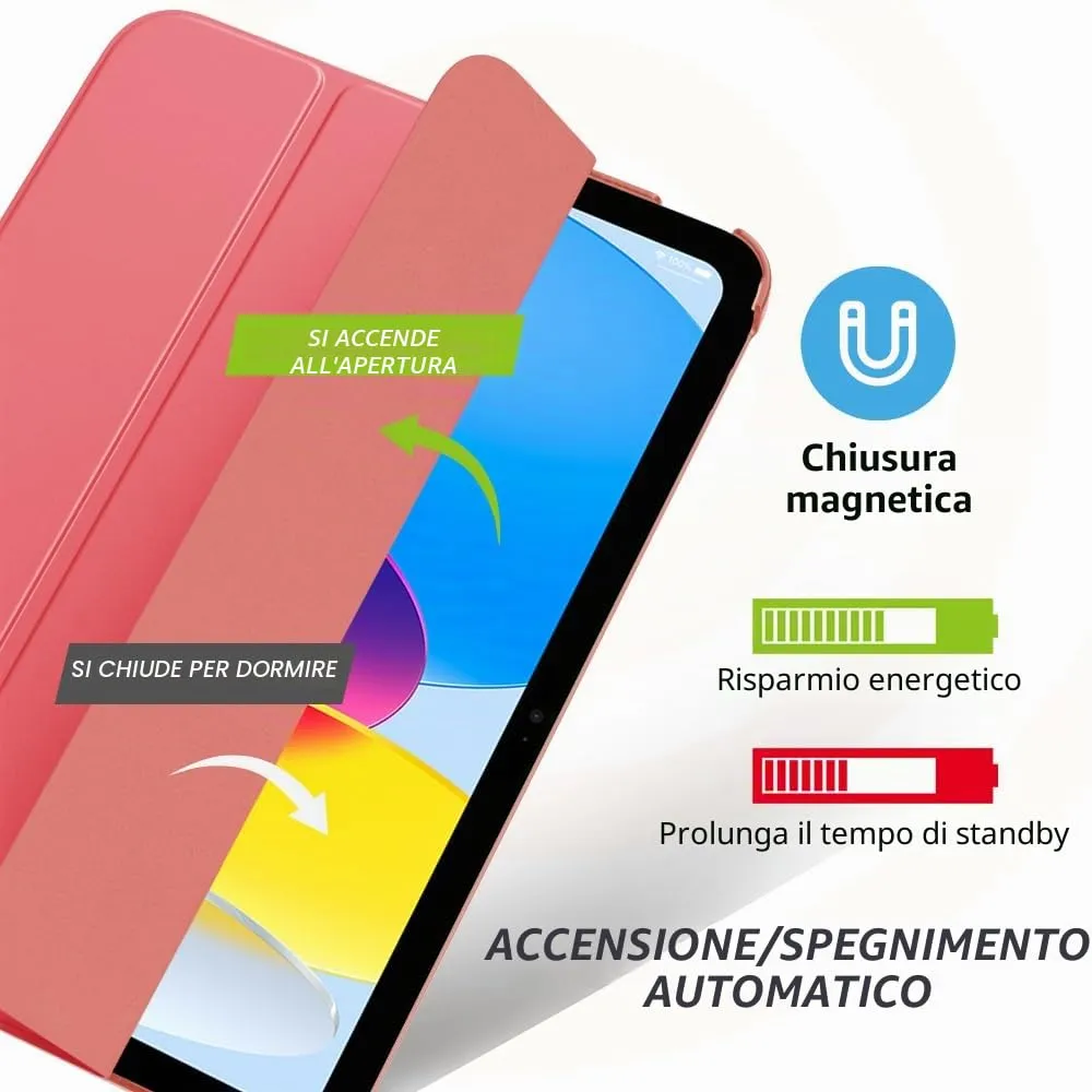 MoKo Custodia per iPad 11a Gen 2025 / iPad 10a Gen 2022, Colore Guava - immagine 4