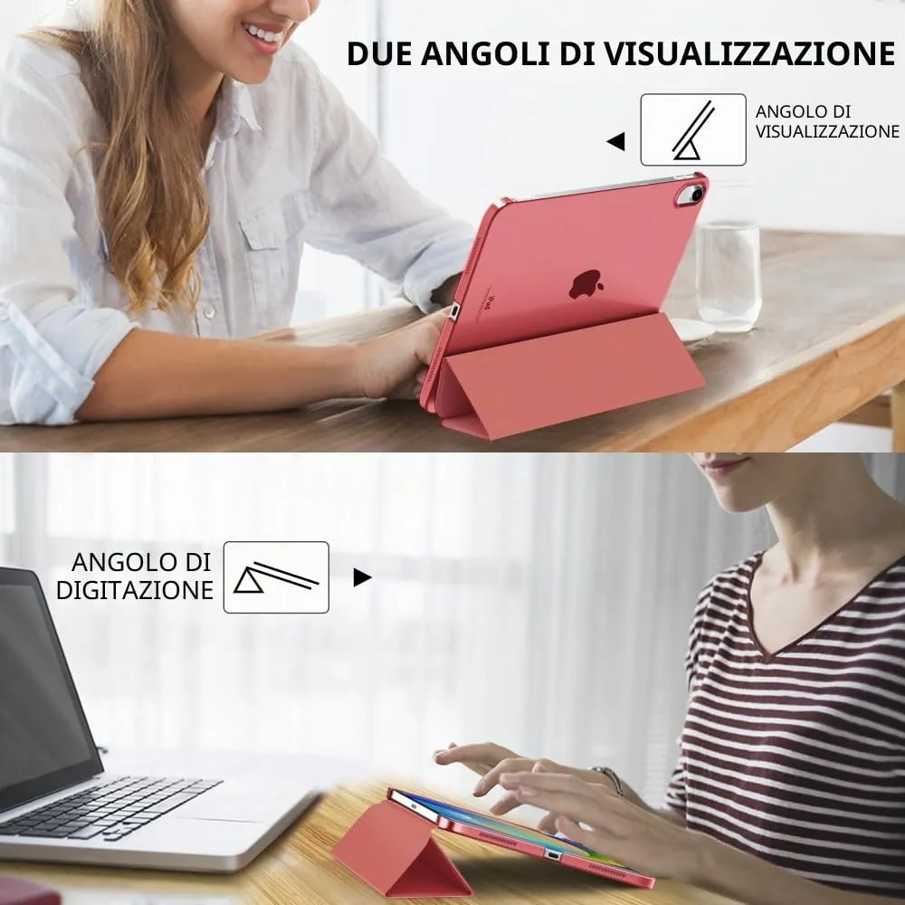 MoKo Custodia per iPad 11a Gen 2025 / iPad 10a Gen 2022, Colore Guava - immagine 5