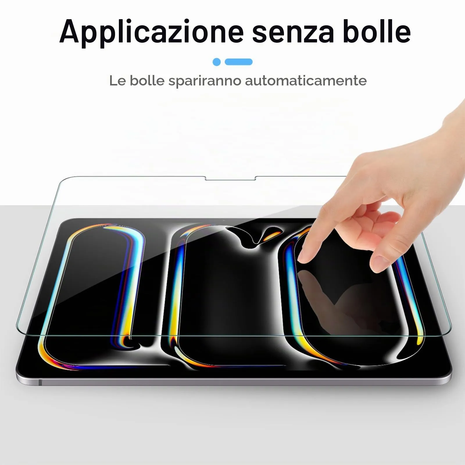 Gerutek Pellicola Protettiva in Vetro Temperato per iPad Pro 13'' M5/M4 (2025/2024), 2 Pezzi - immagine 5