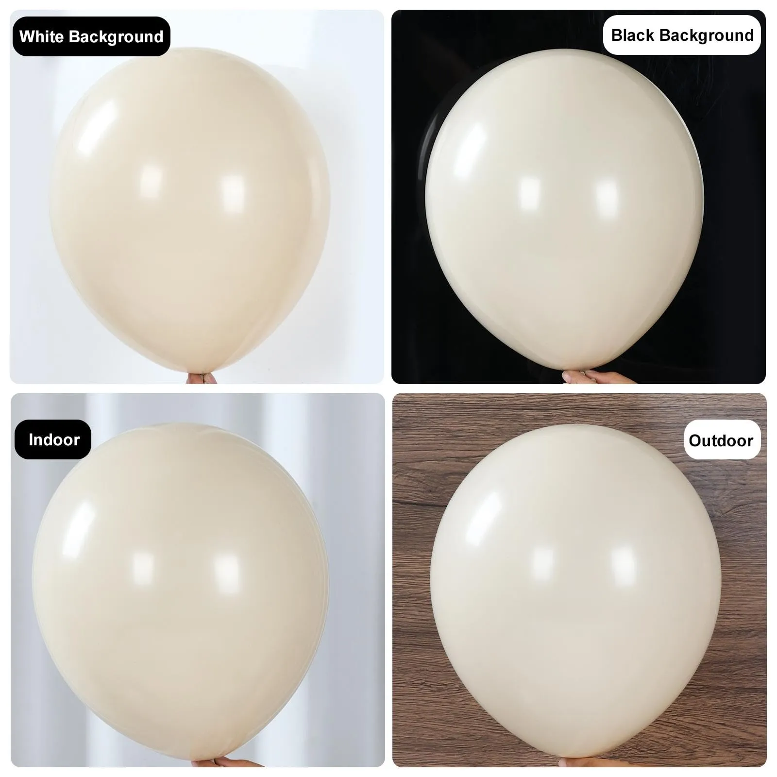 Netnology Kit Arco Palloncini Blu Oro e Beige, 106 Pezzi - immagine 5
