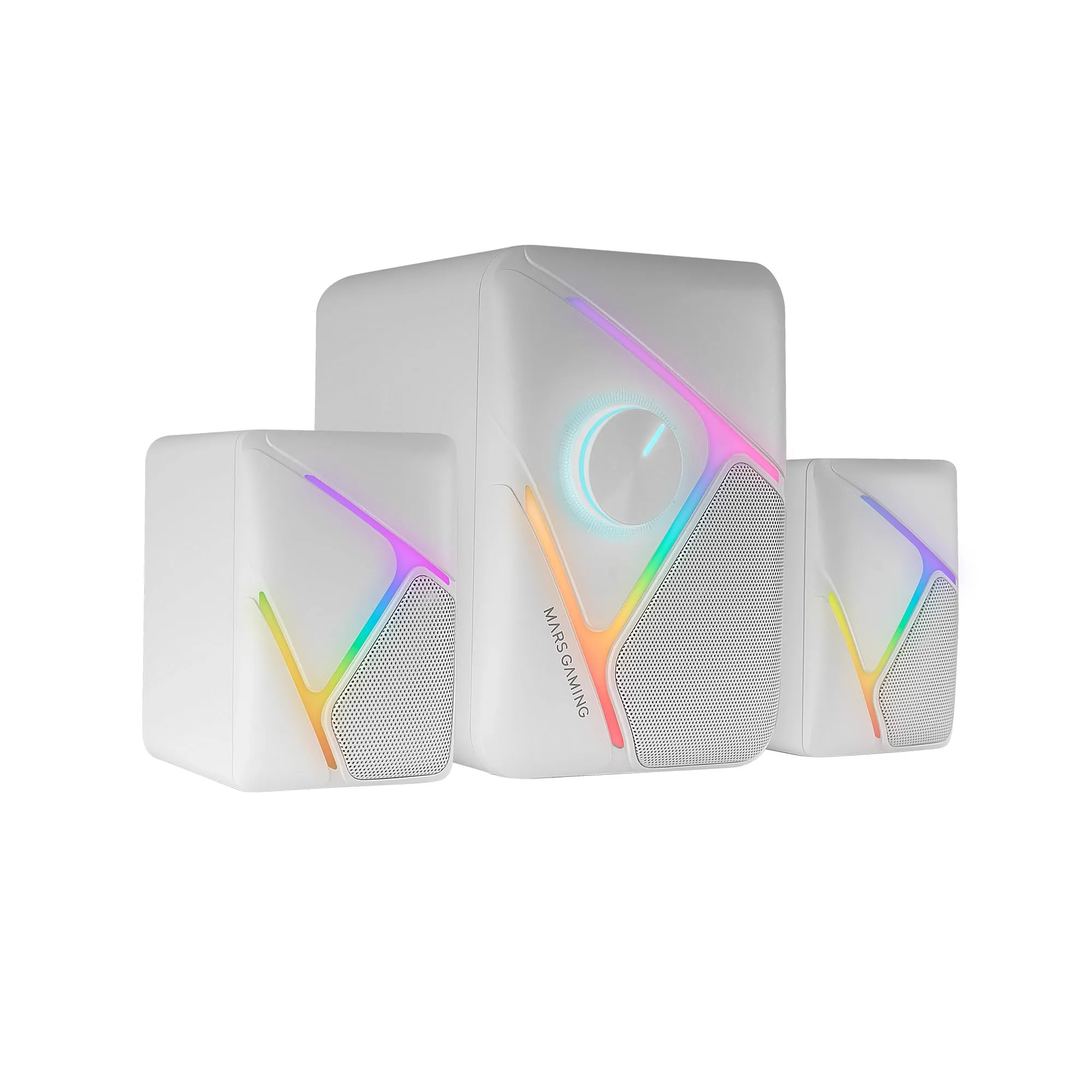 Mars Gaming MS-H21 Altoparlanti da Gioco 10W con Subwoofer, RGB, Jack 3.5mm e USB - immagine 1