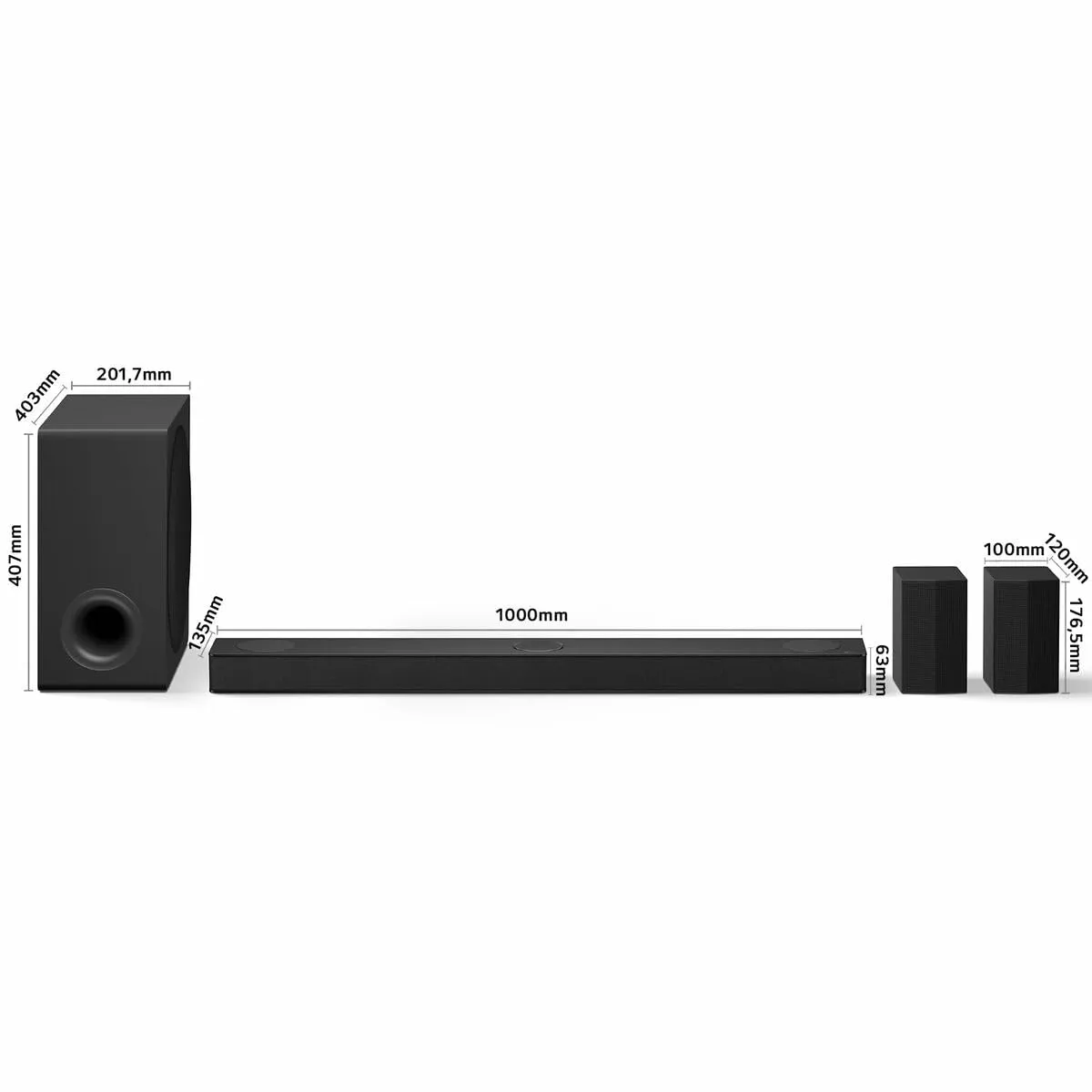 LG S80TR Soundbar 5.1.3 Canali, 580W, Dolby Atmos, DTS:X, Hi-Res 24bit/96kHz - immagine 5