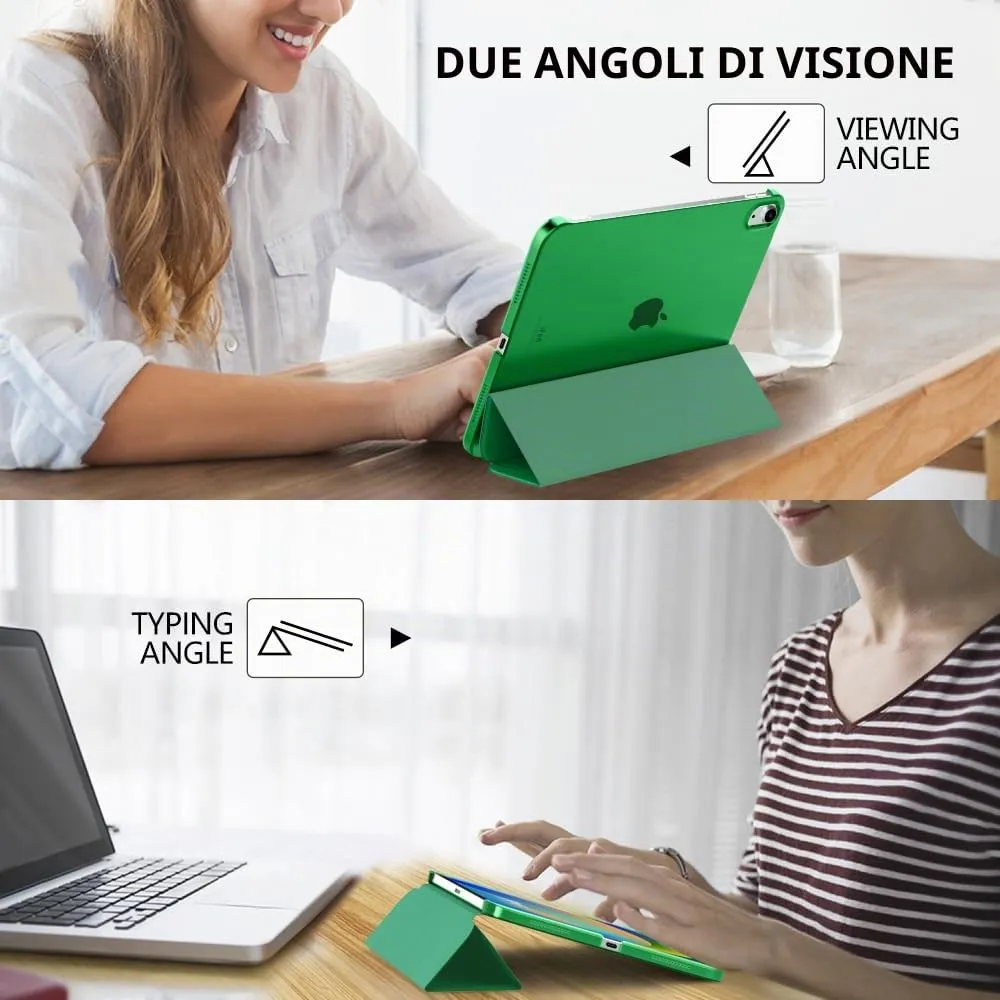 MoKo Custodia per iPad 11a Gen 2025 / iPad 10a Gen 2022, Verde Foresta - immagine 5