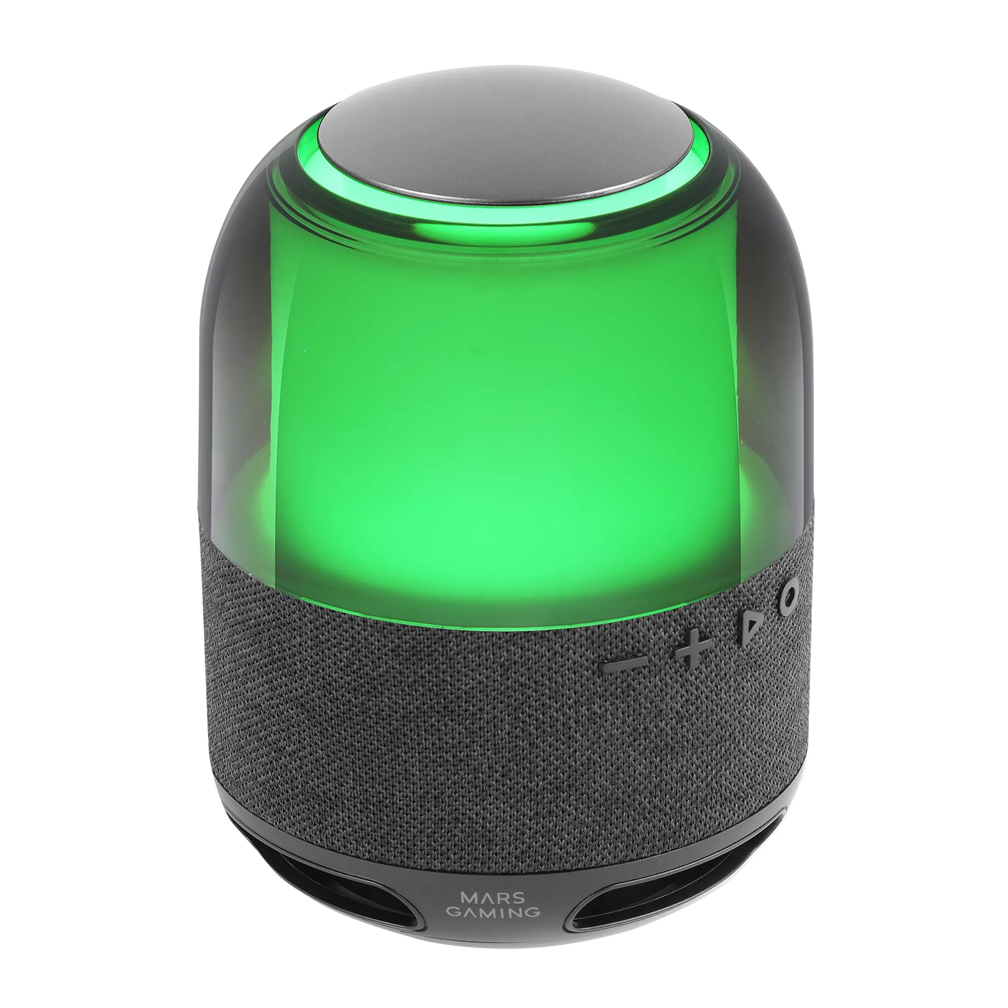 Mars Gaming MS-FLOW Altoparlante Portatile Bluetooth 15W, Illuminazione RGB 360°, Driver DeepBass 57mm, Bluetooth 5.3 e MicroSD, Nero - immagine 1