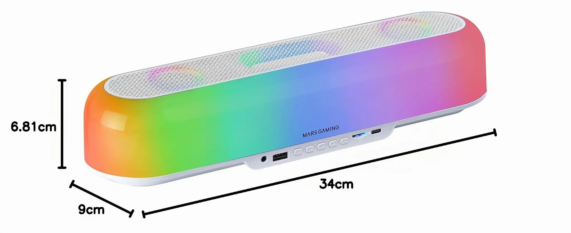 Mars Gaming MSB-ORB Soundbar - White - immagine 7