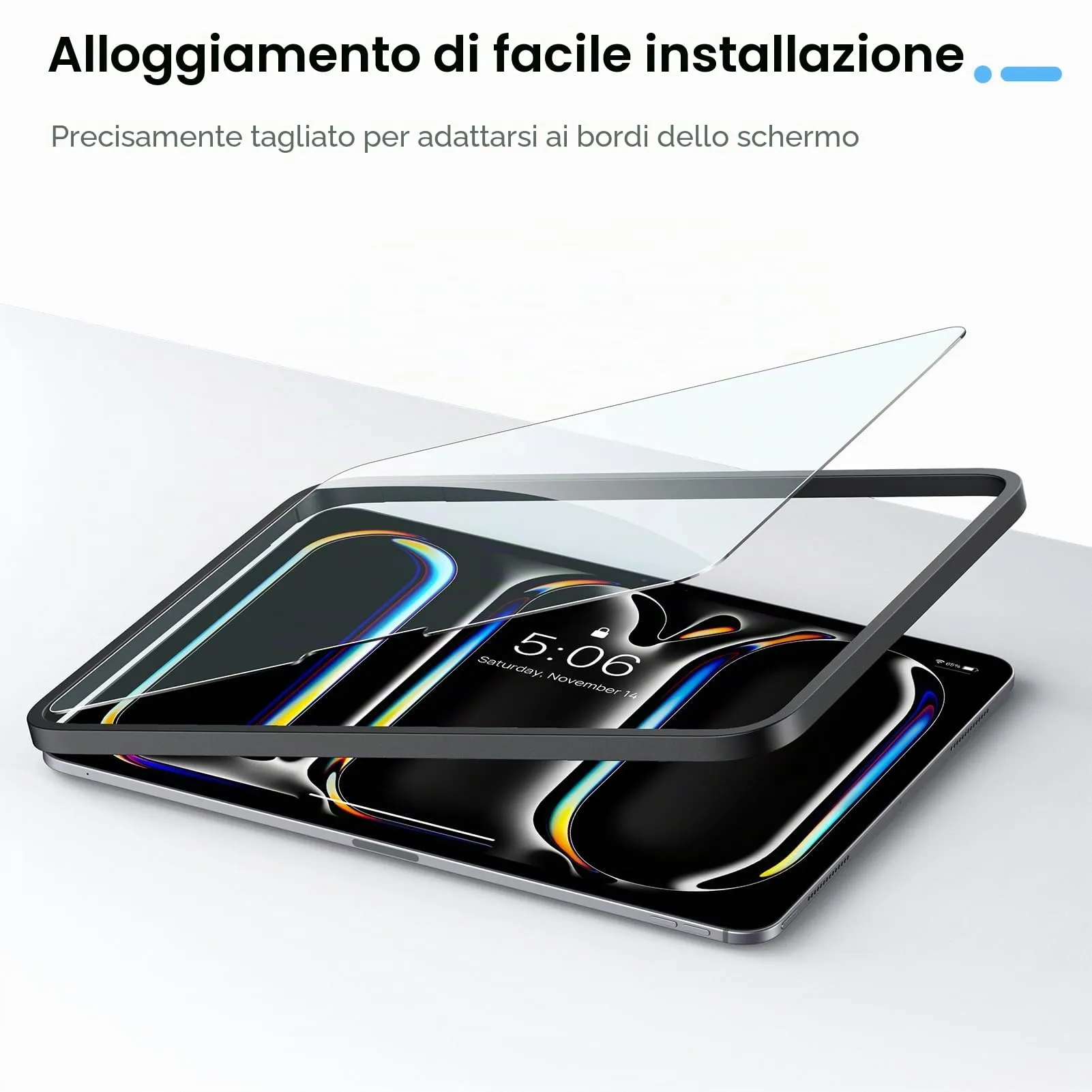 Gerutek Pellicola Protettiva in Vetro Temperato per iPad Pro 11'' M5/M4 (2025/2024), 2 Pezzi - immagine 4