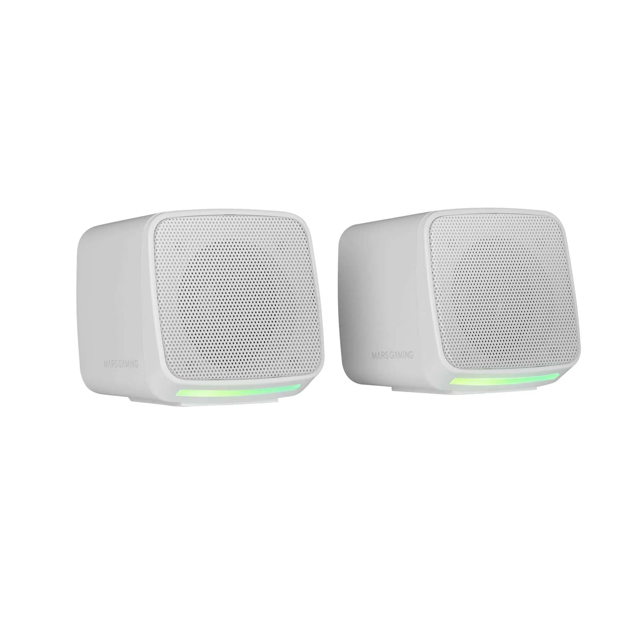 Mars Gaming MS-PRO Altoparlanti Compatti 10W RGB Flow, Bianco - immagine 1