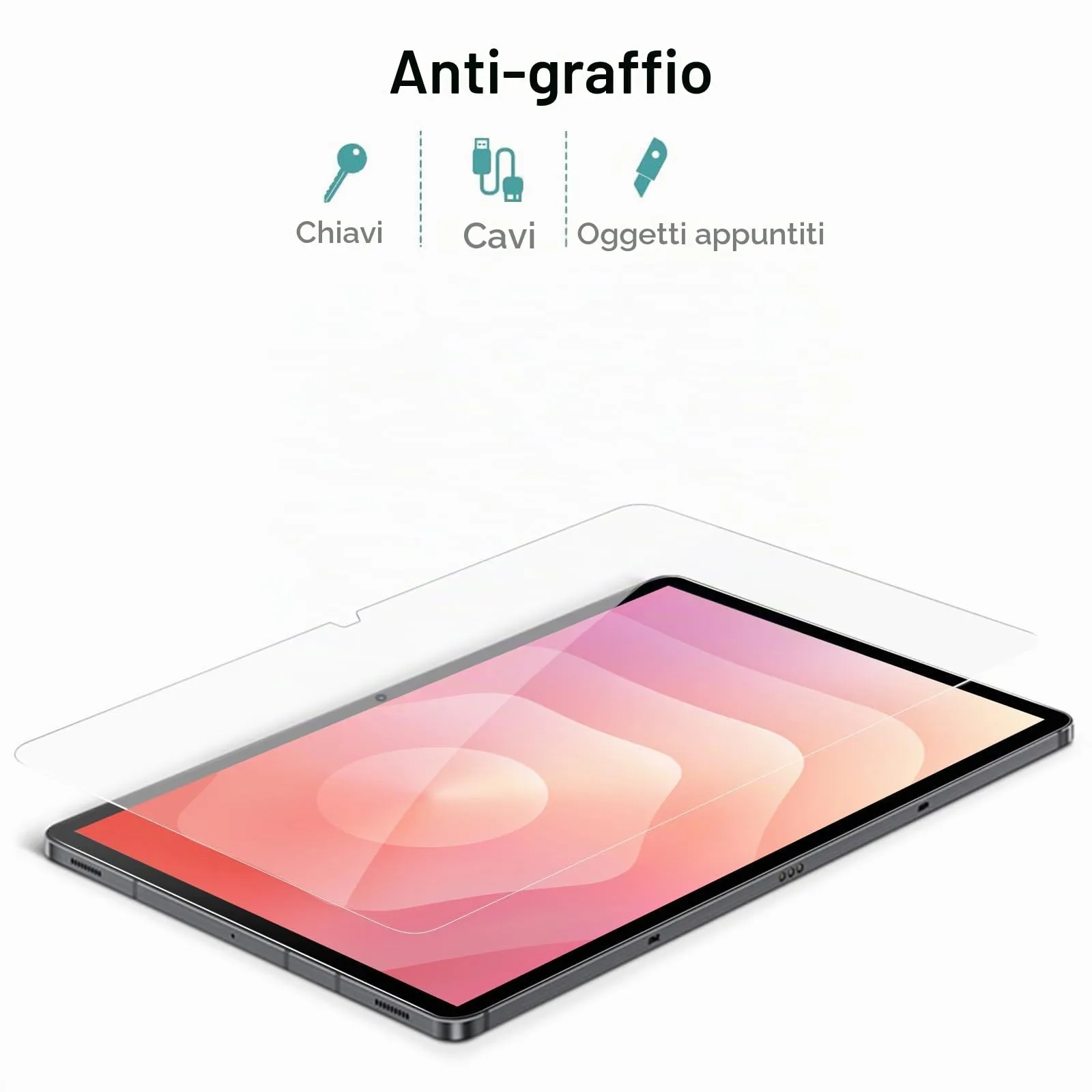 Gerutek Pellicola Protettiva in Vetro Temperato per Samsung Galaxy Tab S11, S10 Lite, S10 FE, S9 FE, S9, S8, S7 (2 Pezzi) - immagine 5
