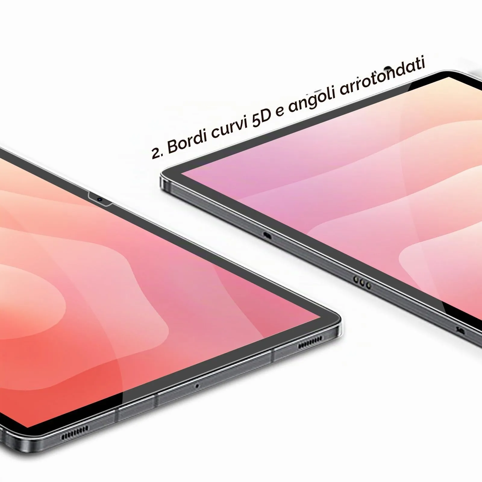Gerutek Pellicola Protettiva in Vetro Temperato per Samsung Galaxy Tab S11, S10 Lite, S10 FE, S9 FE, S9, S8, S7 (2 Pezzi) - immagine 6