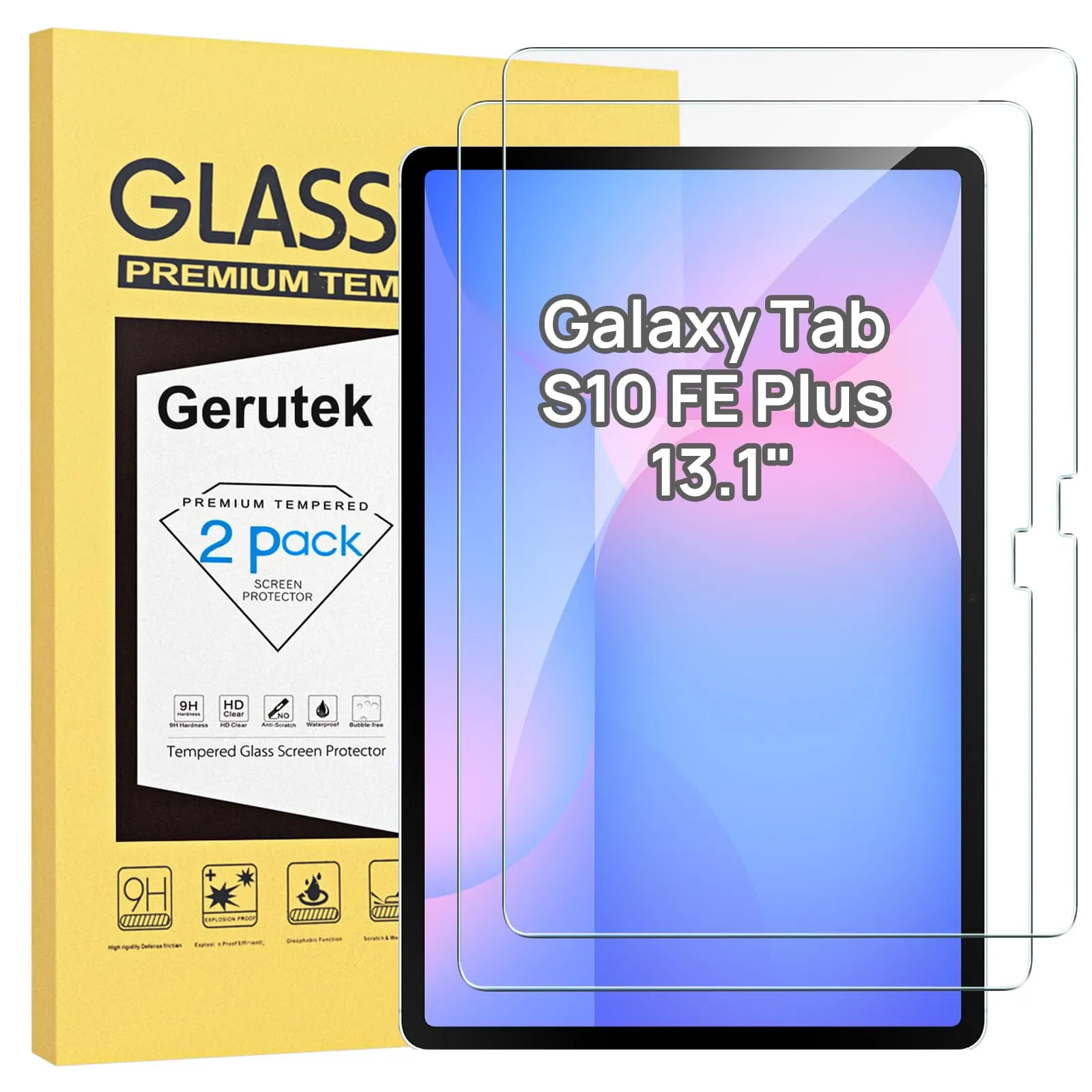 Gerutek Pellicola in Vetro Temperato per Samsung Galaxy Tab S10 FE Plus 13,1'' (2025) - immagine 1