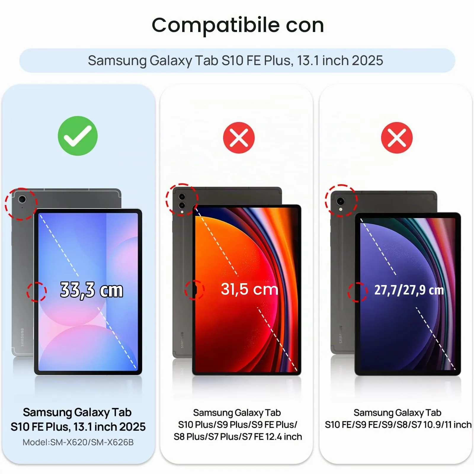 Gerutek Pellicola in Vetro Temperato per Samsung Galaxy Tab S10 FE Plus 13,1'' (2025) - immagine 2