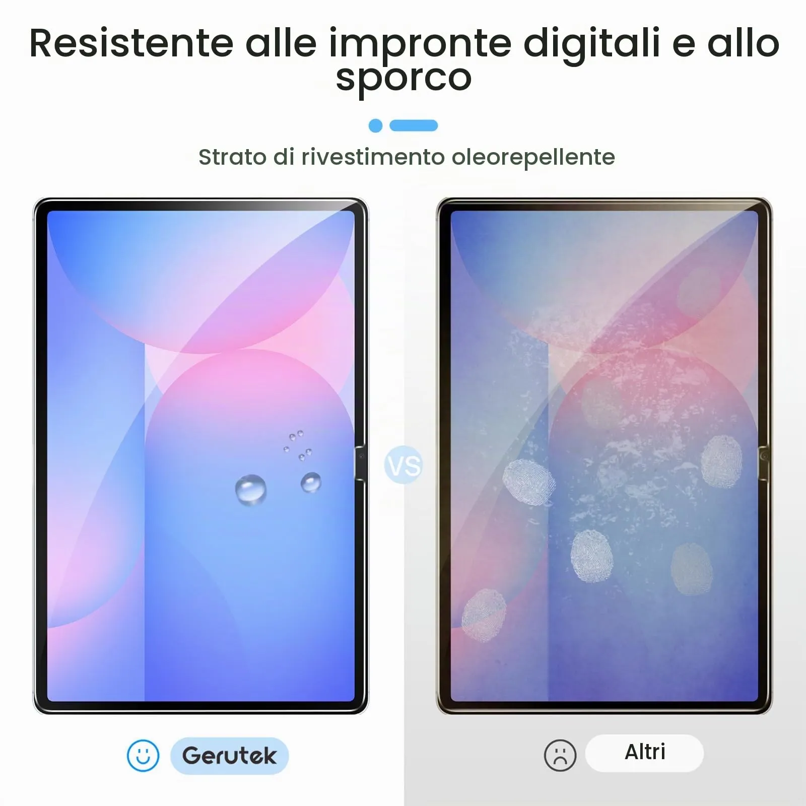 Gerutek Pellicola in Vetro Temperato per Samsung Galaxy Tab S10 FE Plus 13,1'' (2025) - immagine 6