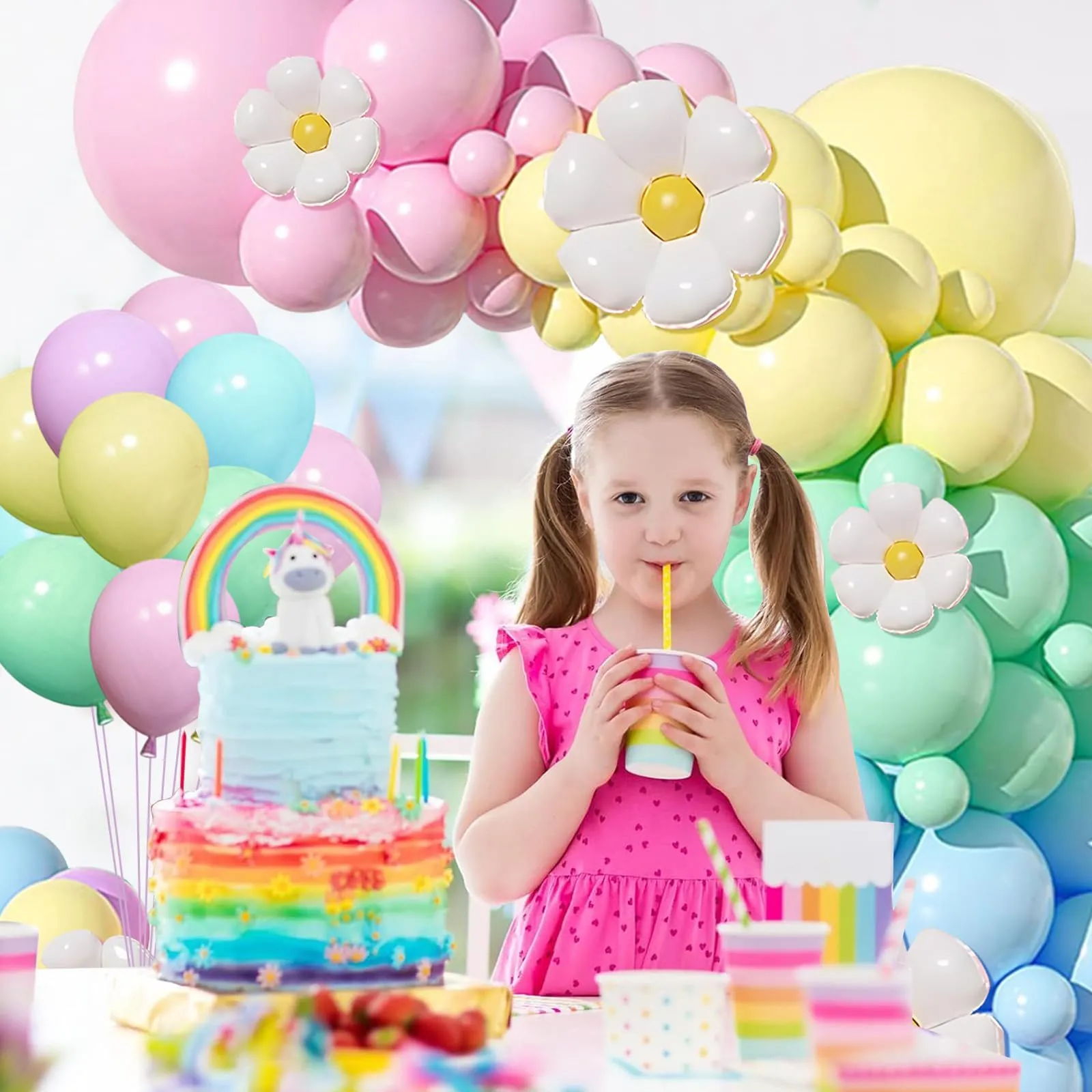 Netnology Kit Arco Palloncini Pastello Macaron, 116 Pezzi - immagine 5