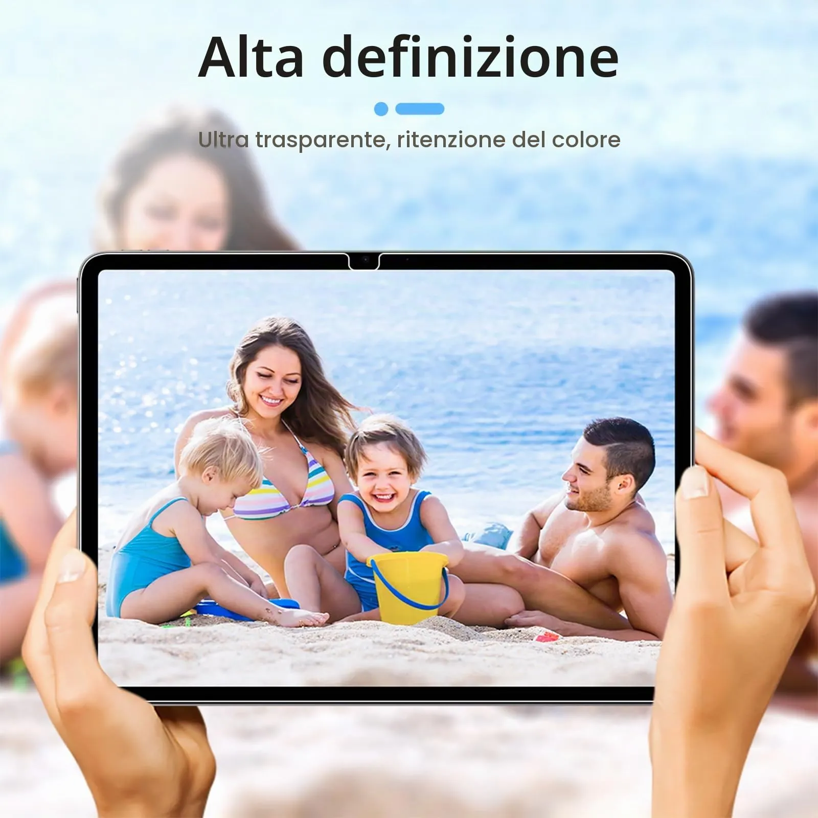 Gerutek Pellicola Protettiva in Vetro Temperato per iPad Air 11'' M4/M3/M2 (2 Pezzi) - immagine 7