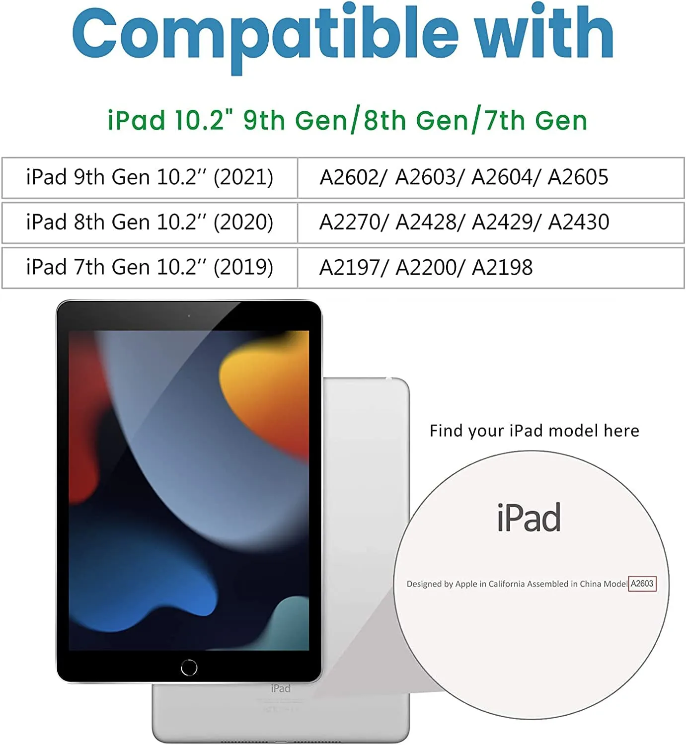 Gerutek Pellicola Protettiva in Vetro Temperato per iPad 10.2 7a/8a/9a Generazione (2019/2020/2021), 2 Pezzi - immagine 2