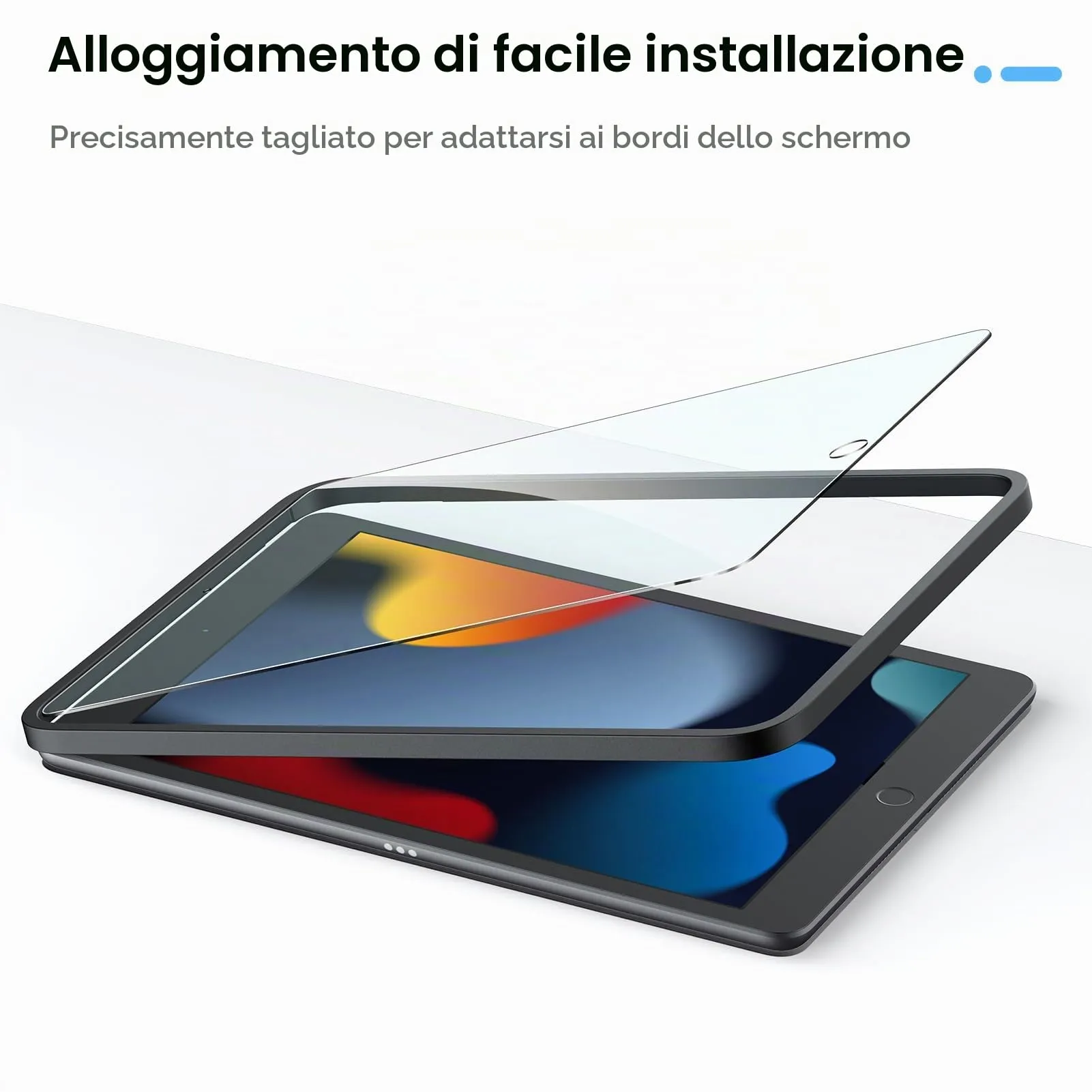 Gerutek Pellicola Protettiva in Vetro Temperato per iPad 10.2 7a/8a/9a Generazione (2019/2020/2021), 2 Pezzi - immagine 4