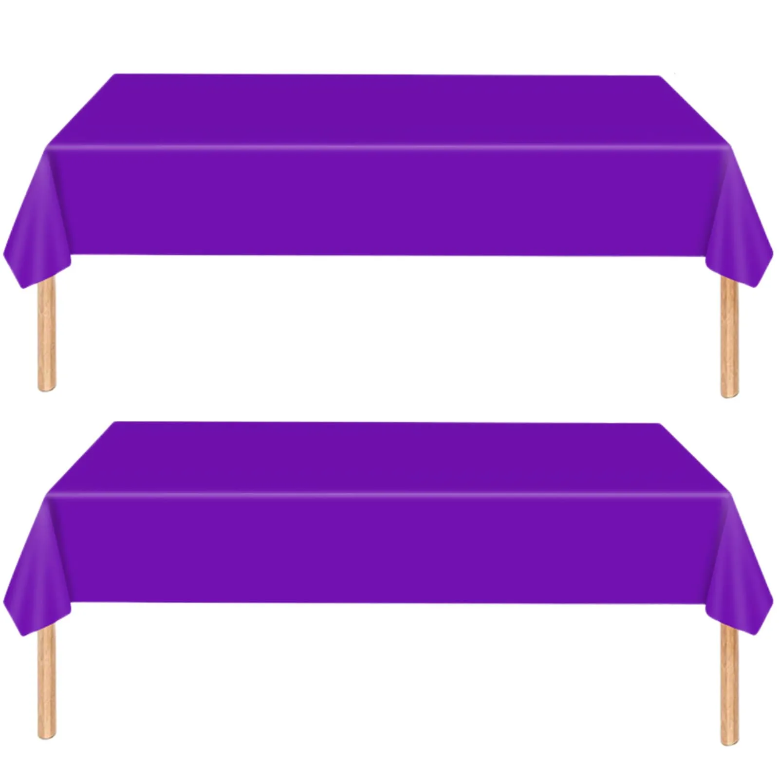 MOMAHUA Tovaglia Viola per Feste, 2 Pezzi, 137x274 cm - immagine 1