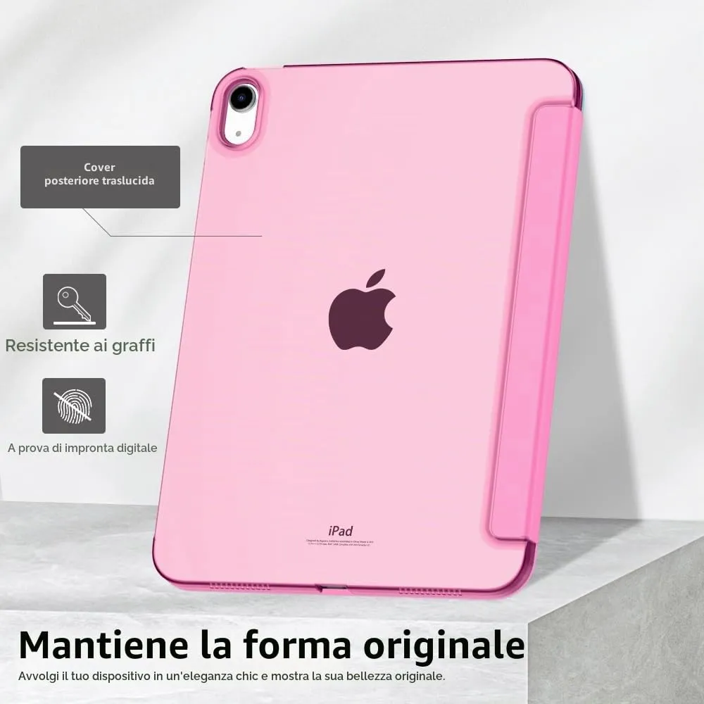 MoKo Custodia per iPad 11a Gen 2025 / iPad 10a Gen 2022, Colore Peonia - immagine 6